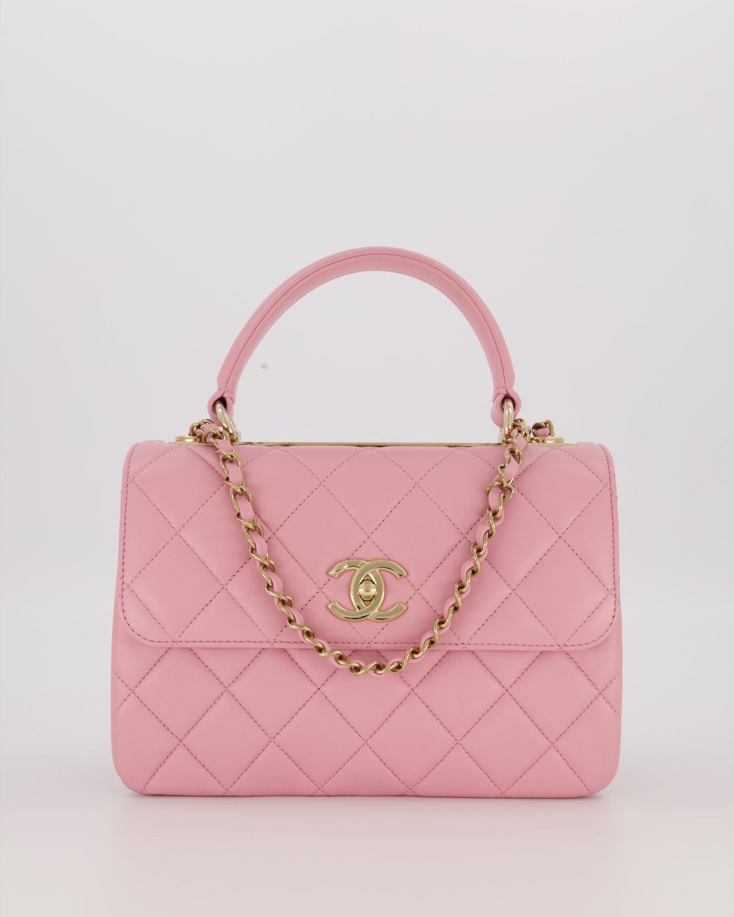 Chanel Lilac Trendy Small Flap Bag in Lambskin Leather with Gold Hardware