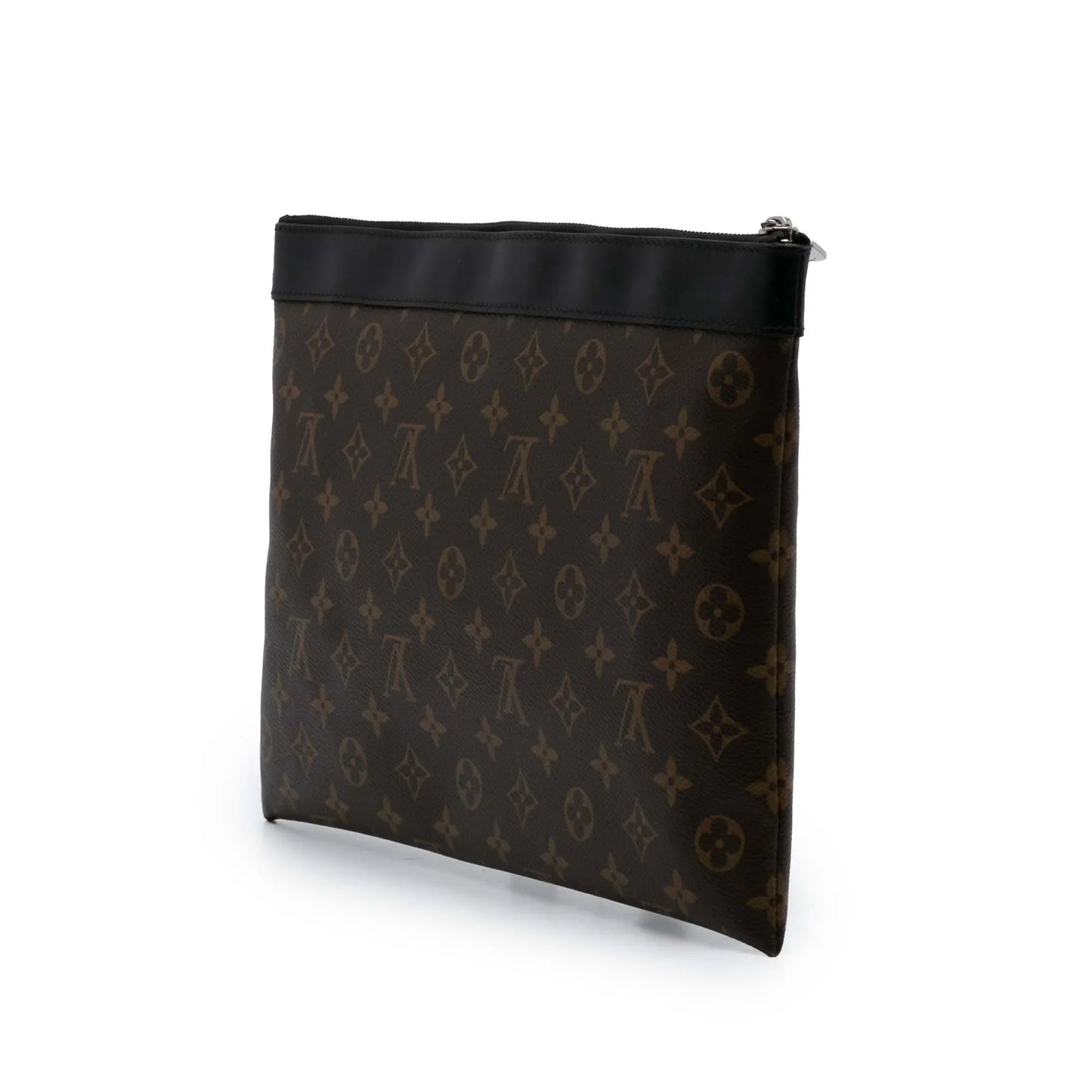 Brown Louis Vuitton Monogram Macassar Discovery Pochette GM Clutch Bag