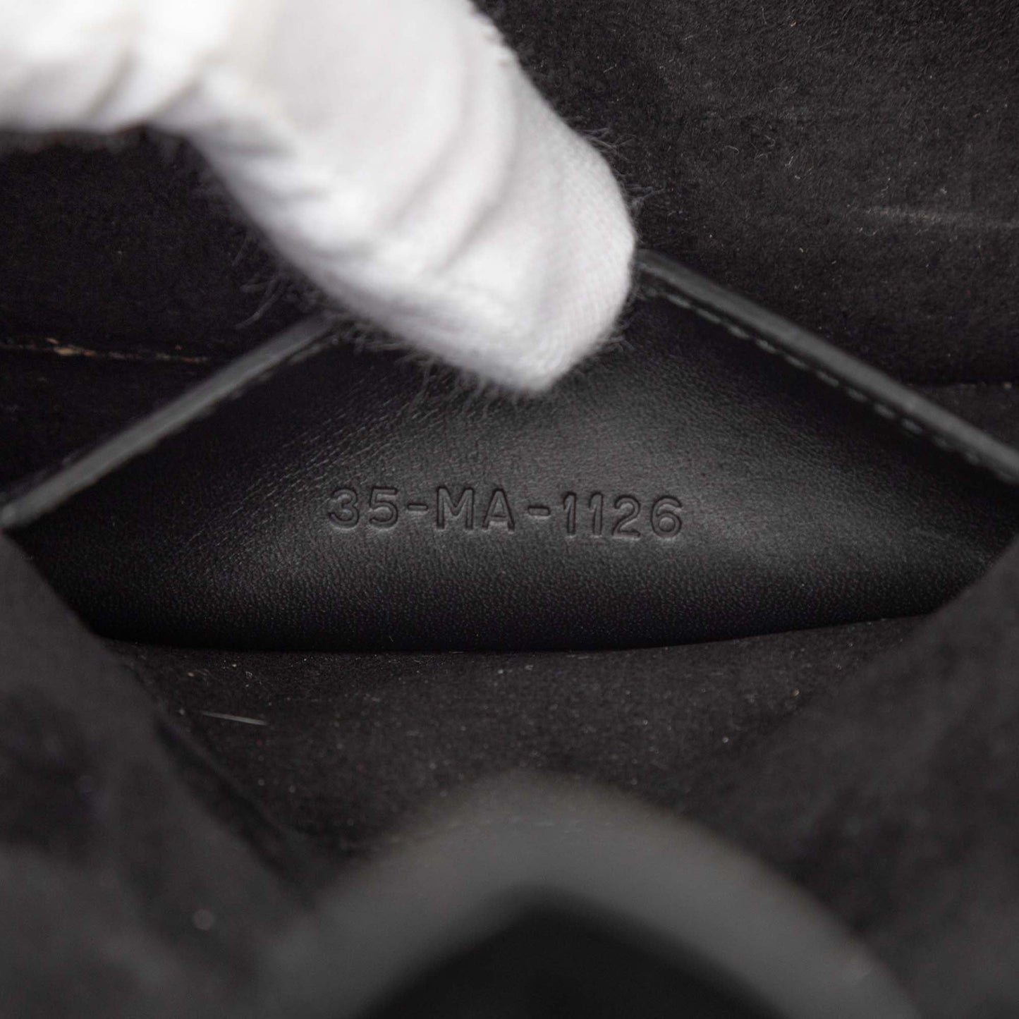 Black Dior Mini Leather D Bee Saddle Bag