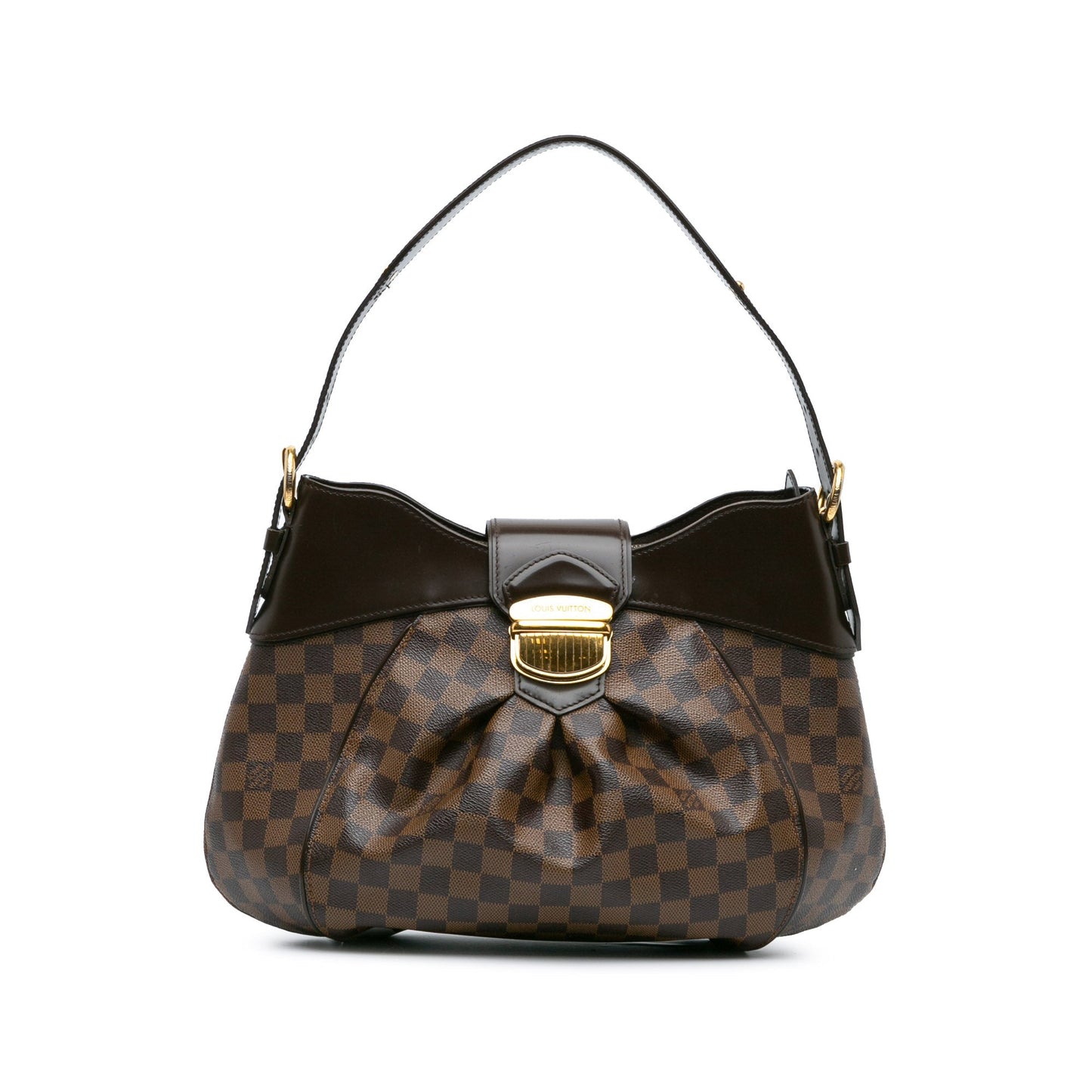 Brown Louis Vuitton Damier Ebene Sistina MM Shoulder Bag