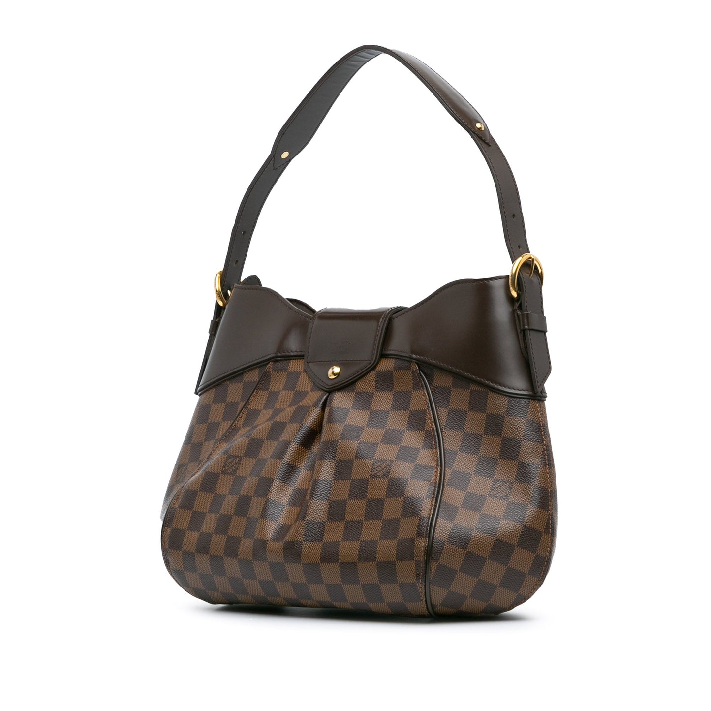 Brown Louis Vuitton Damier Ebene Sistina MM Shoulder Bag