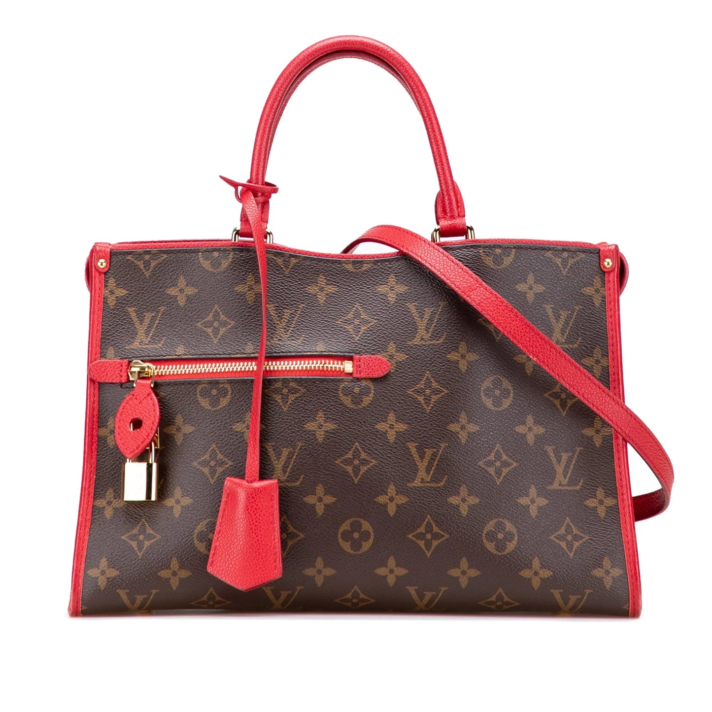 Brown Louis Vuitton Monogram Popincourt PM Satchel