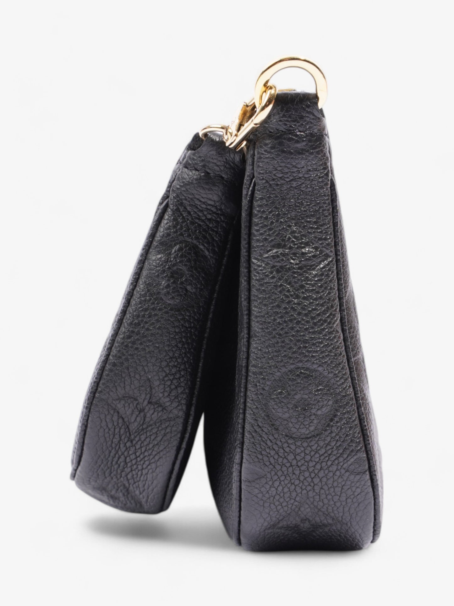Louis Vuitton Multi Pochette Accessoires Bag Black Empreinte Leather Mini
