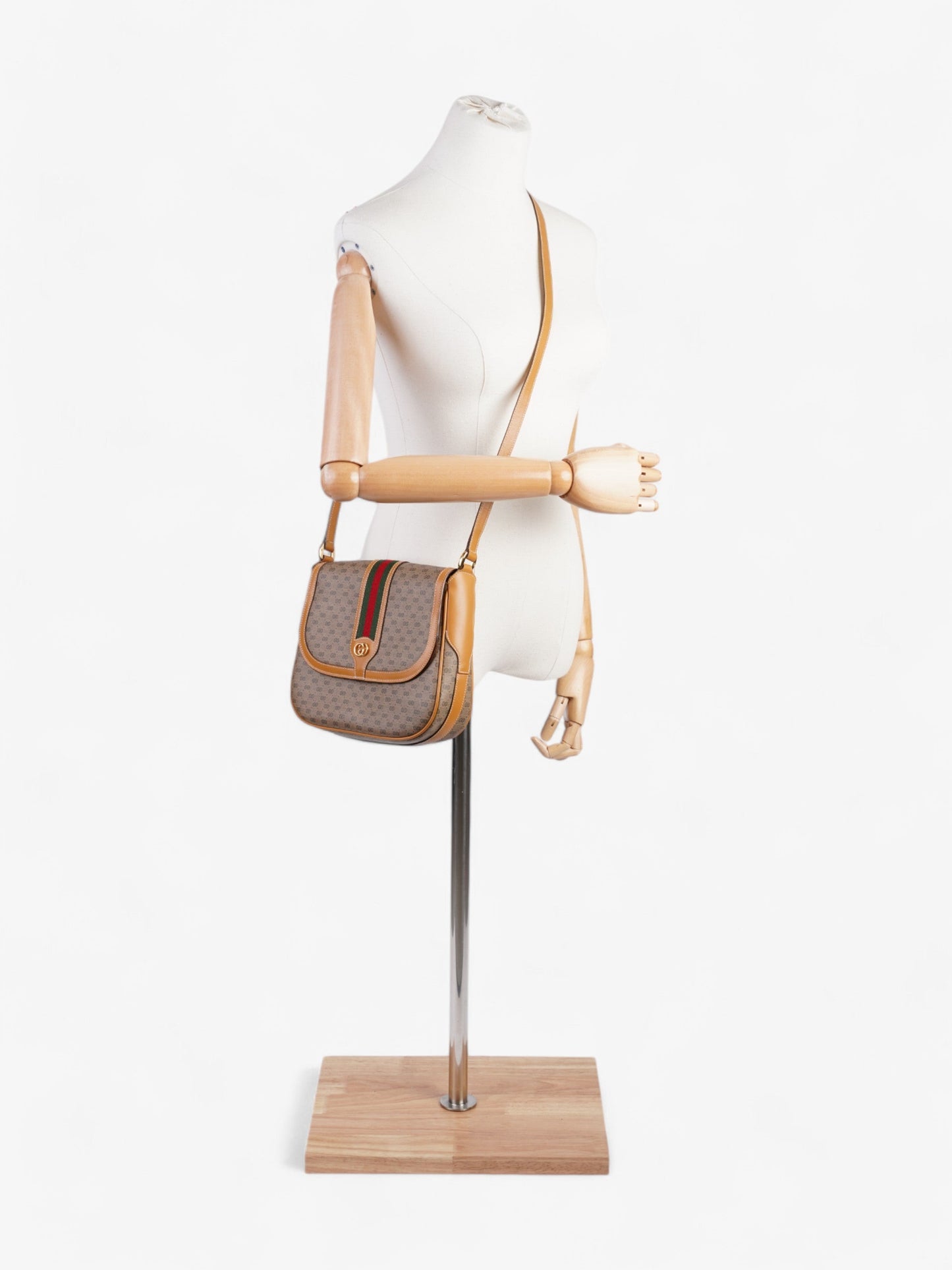 Gucci   Web Crossbody GG Supreme / Green / Red Canvas