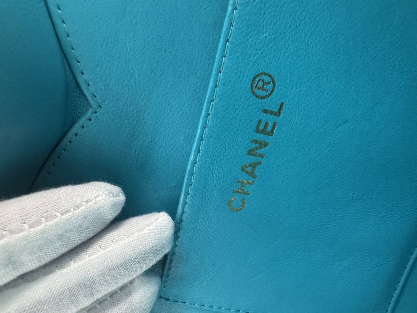 Chanel 1995  Barbie Blue & Black Heart Vanity Bag