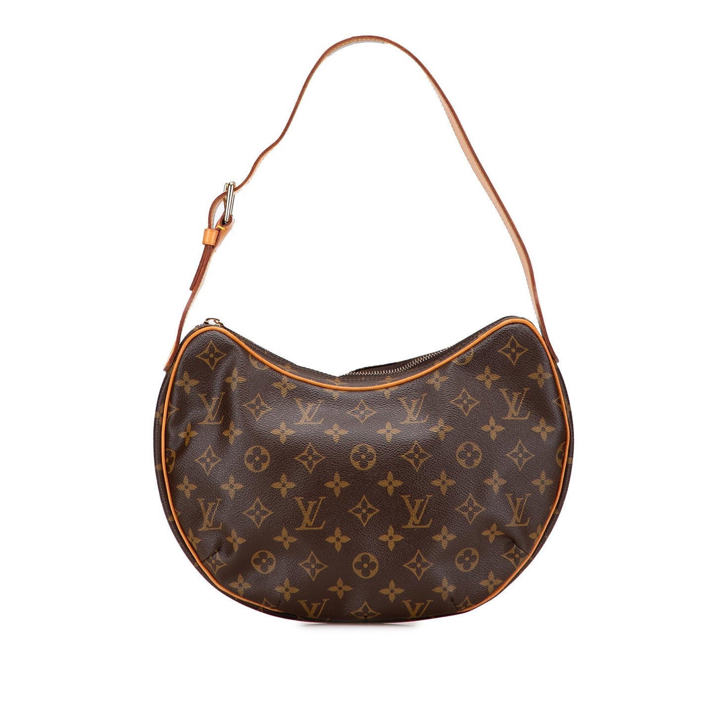 Brown Louis Vuitton Monogram Croissant MM Hobo Bag