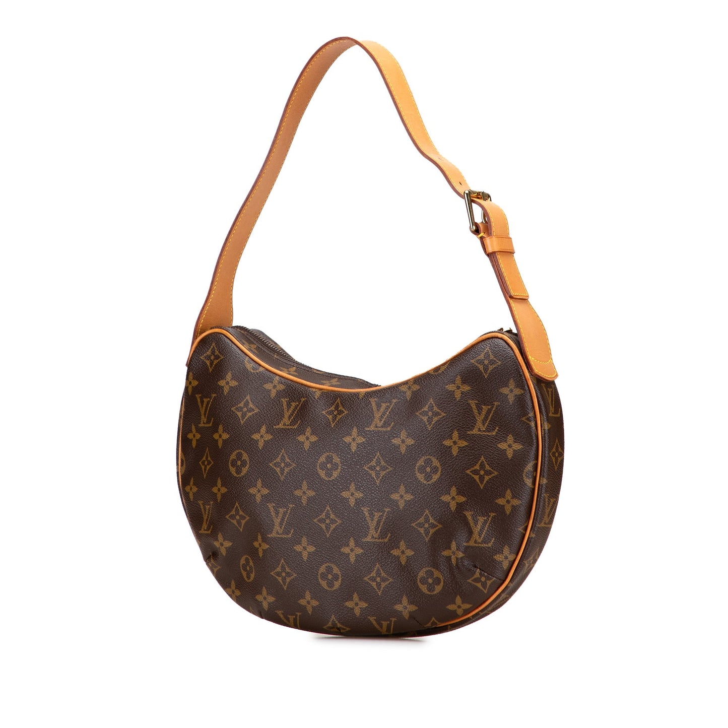 Brown Louis Vuitton Monogram Croissant MM Hobo Bag