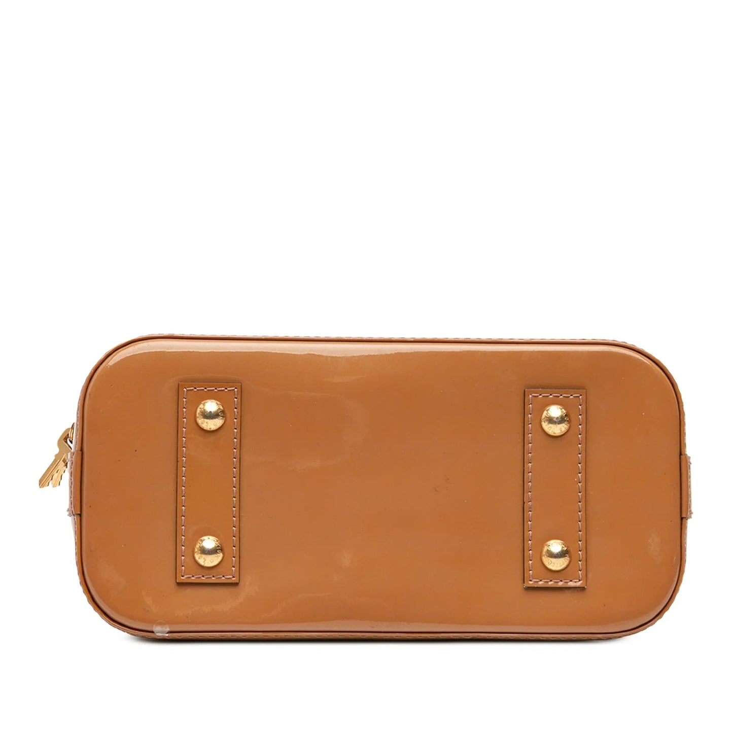 Brown Louis Vuitton Monogram Vernis Alma BB Satchel