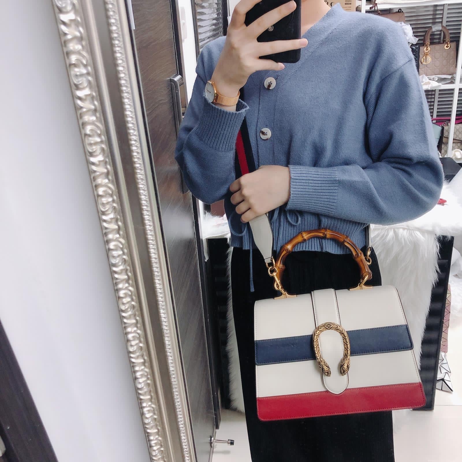 Gucci Leather Mini Shoulder Bag