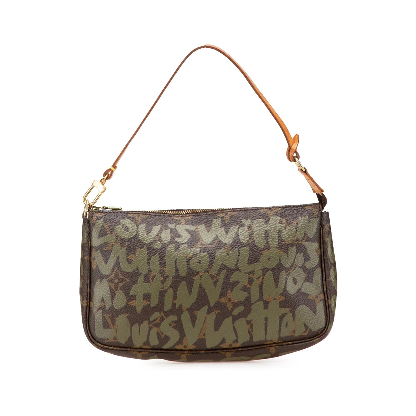 Brown Louis Vuitton Stephen Spro Monogram Graffiti Pochette Accessoires Shoulder Bag