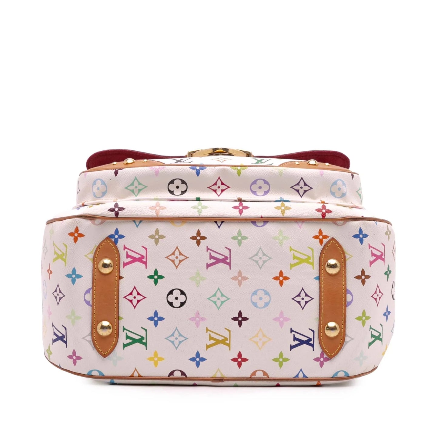 White Louis Vuitton Monogram Multicolore Rita Satchel