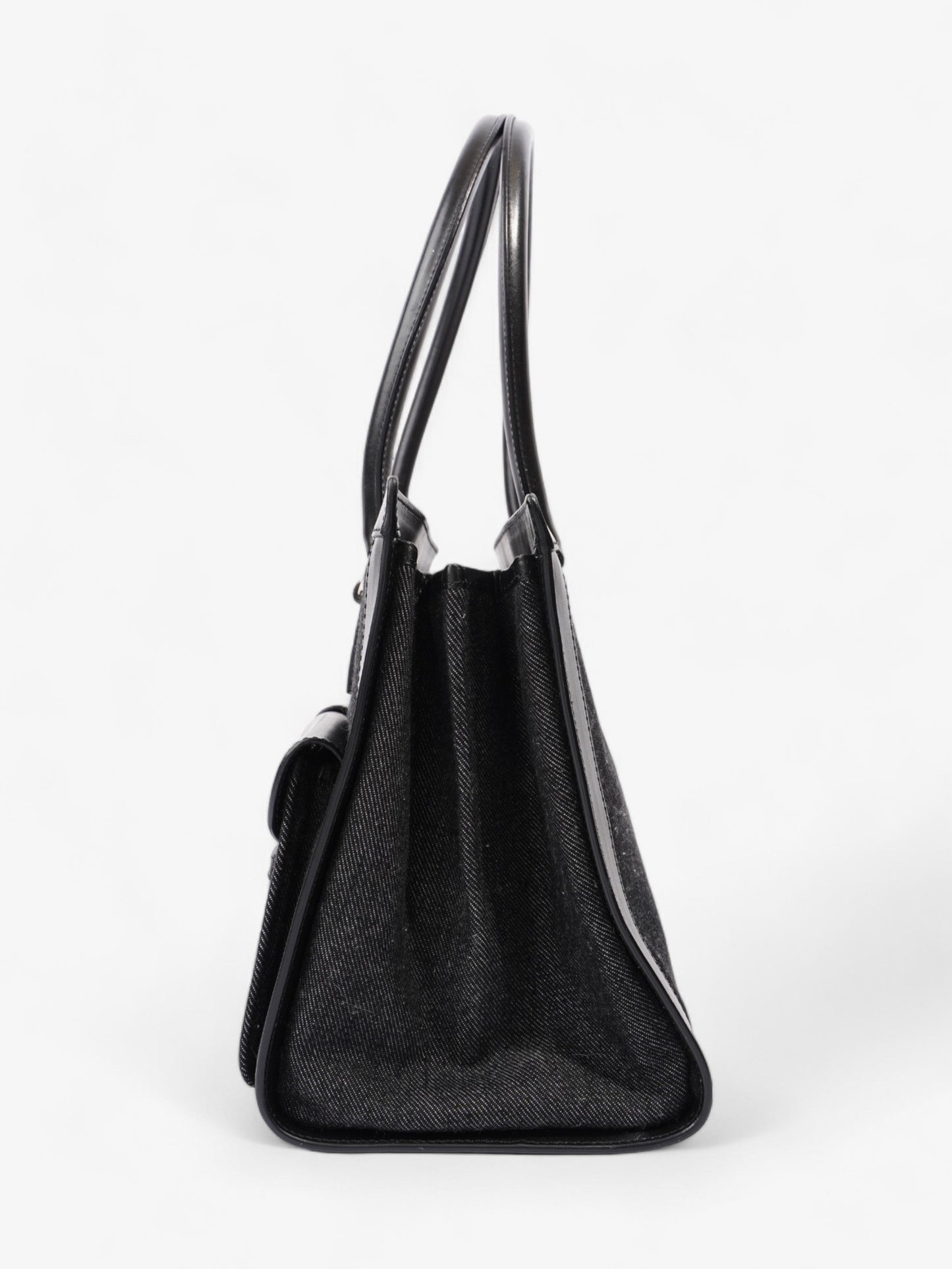 Christian Dior Book Tote Black Denim
