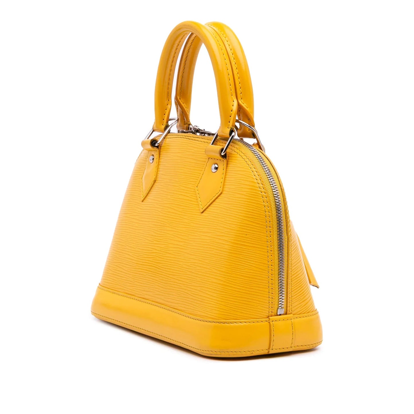 Yellow Louis Vuitton Epi Alma BB Satchel