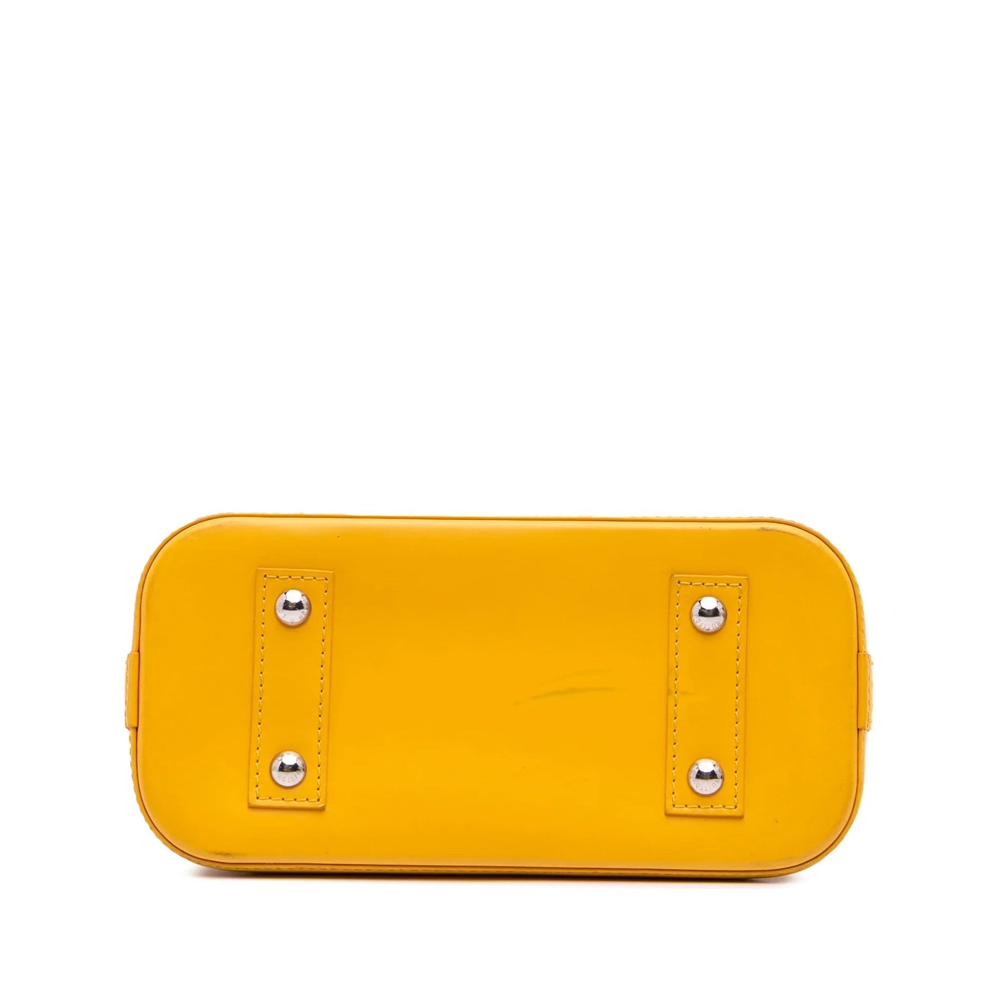 Yellow Louis Vuitton Epi Alma BB Satchel