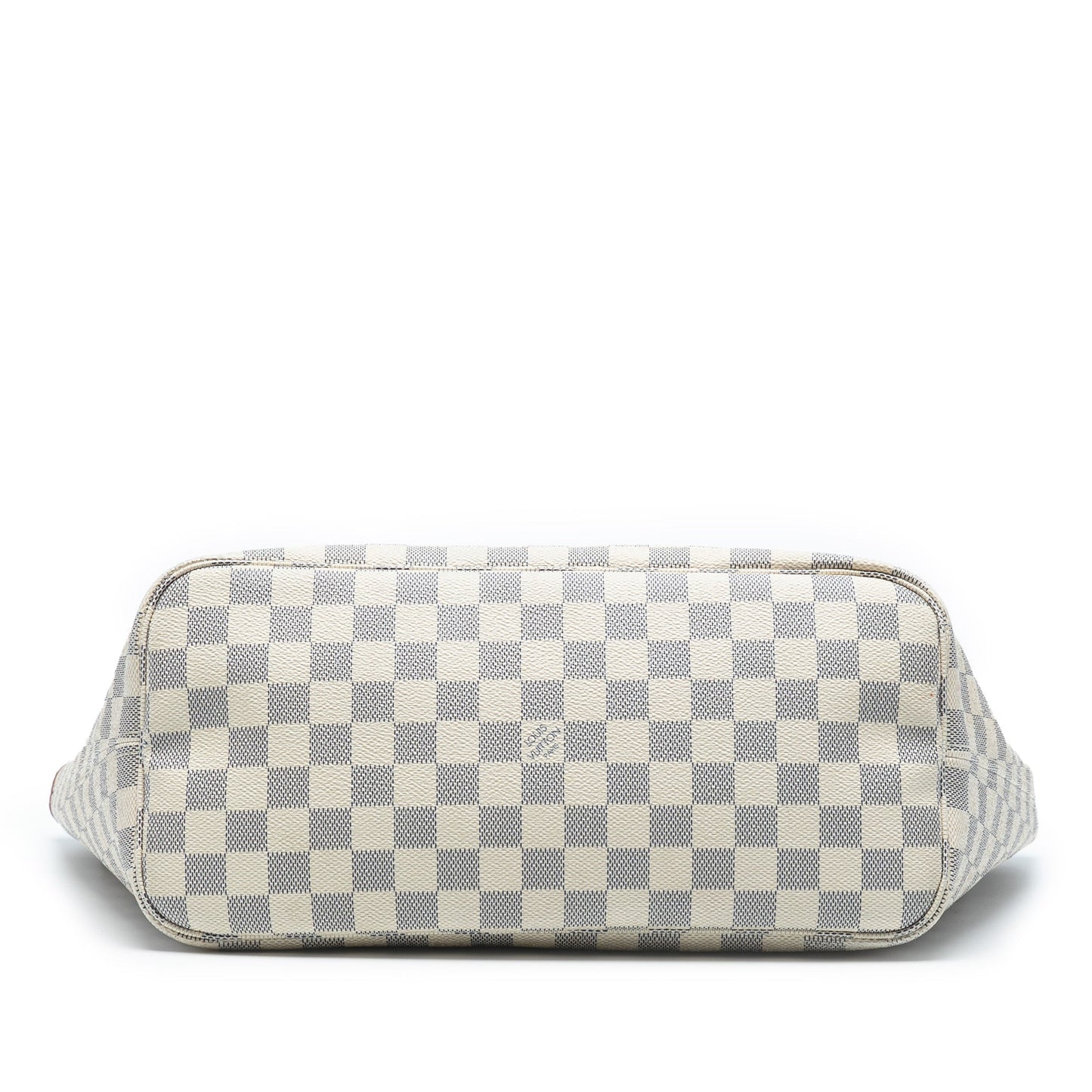 White Louis Vuitton Damier Azur Neverfull MM Tote Bag