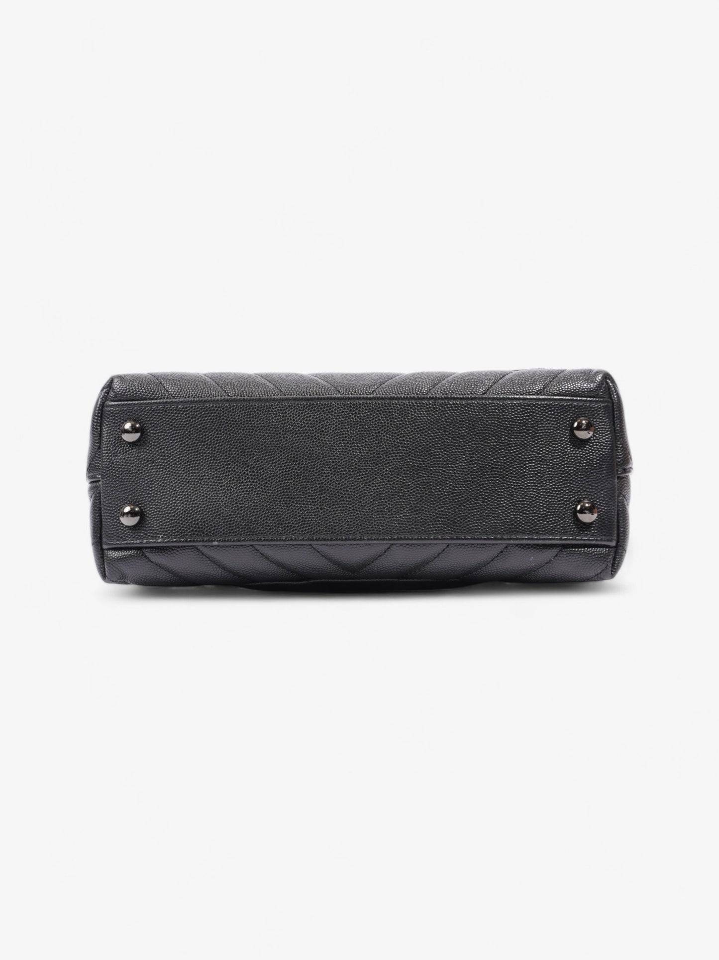 Chanel Coco Top Handle So Black Caviar Leather Small