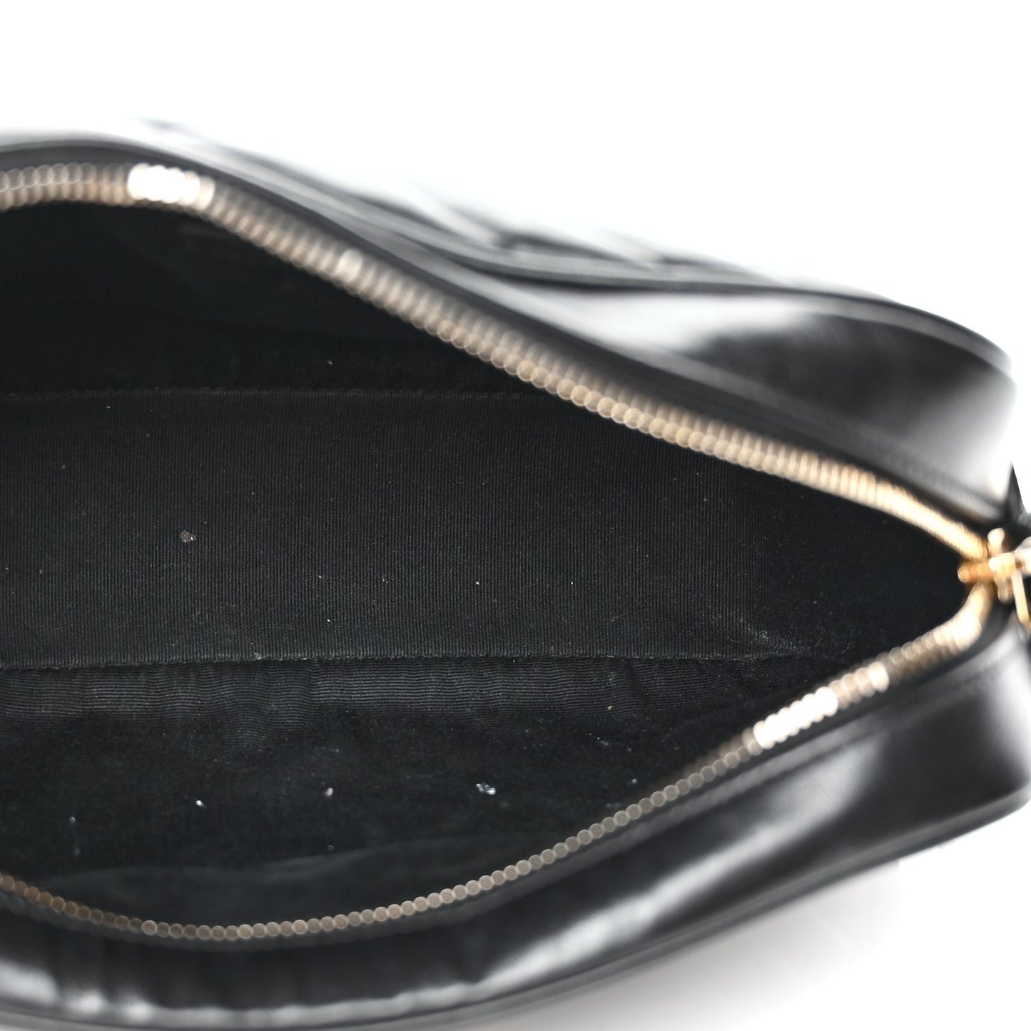 Saint Laurent Calfskin Matelasse Monogram Lou Camera Bag Black
