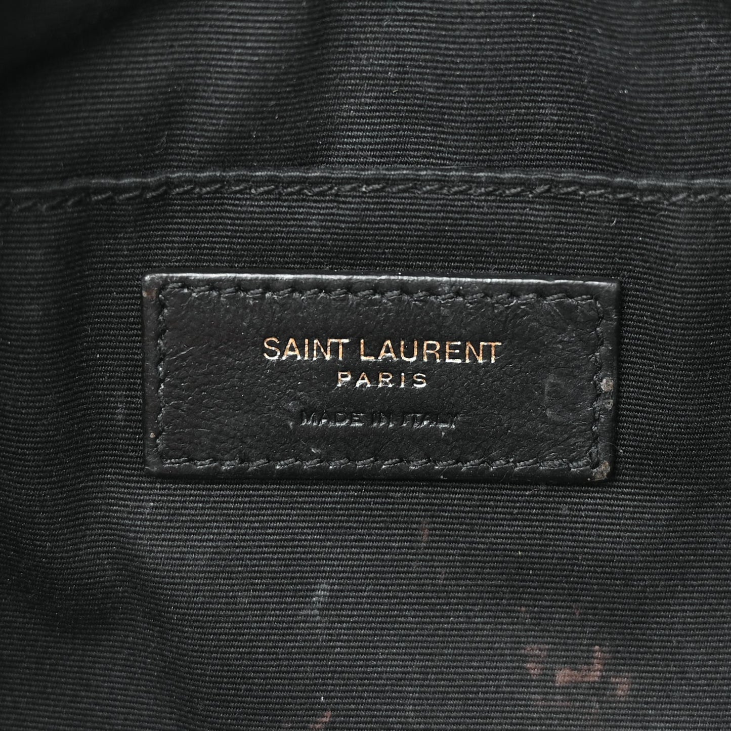 Saint Laurent Calfskin Matelasse Monogram Lou Camera Bag Black