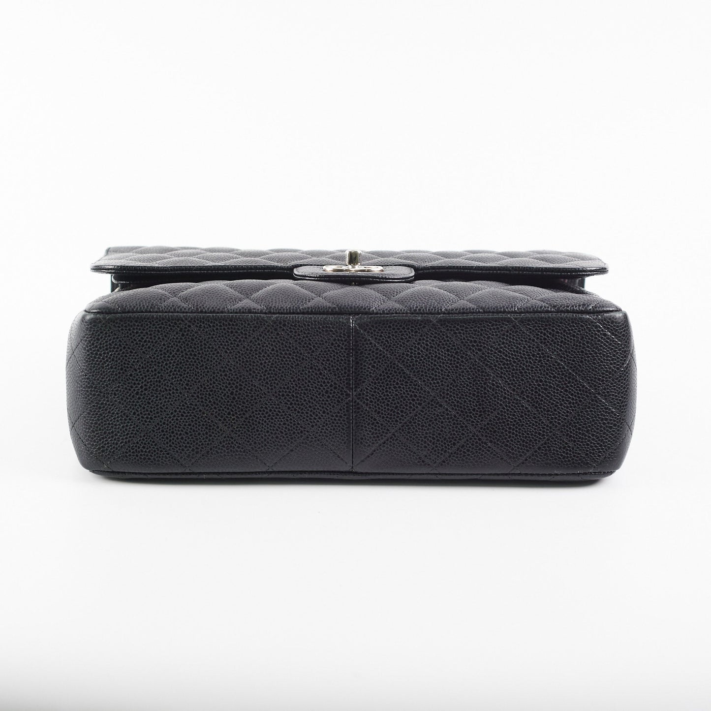 Chanel Quilted Caviar Double Flap Jumbo Black