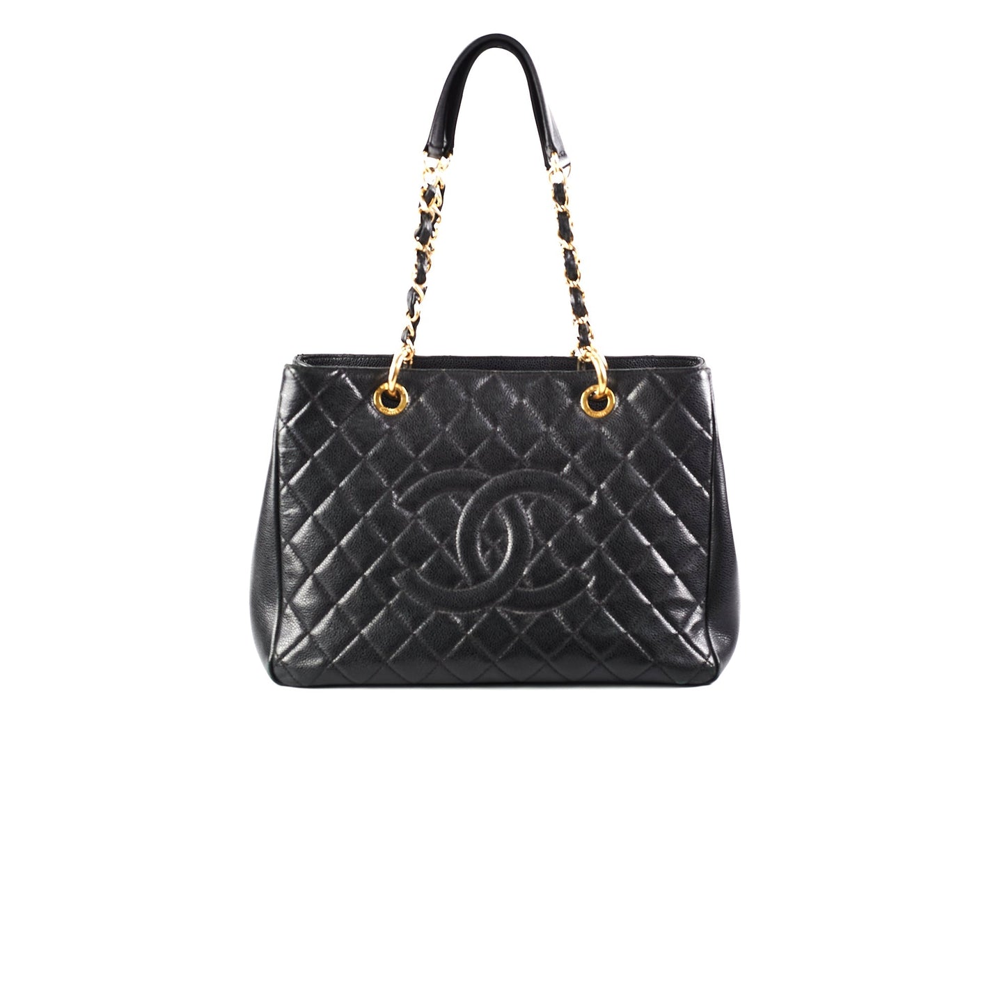 Chanel Black Caviar Grand Shopping Tote GST