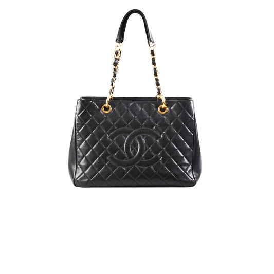 Chanel Black Caviar Grand Shopping Tote GST