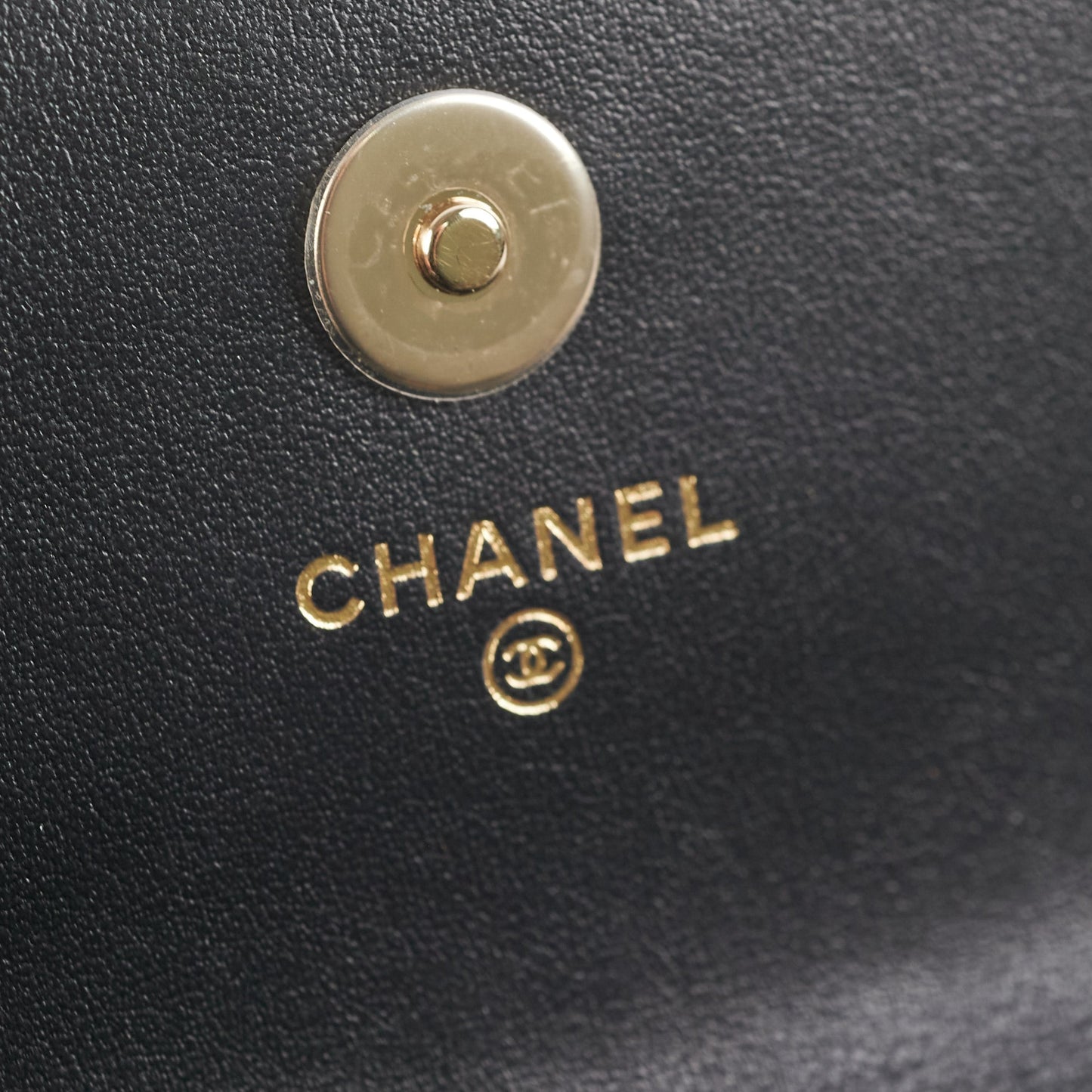Chanel Black Pearl Card Holder Pearl Shoulder Bag