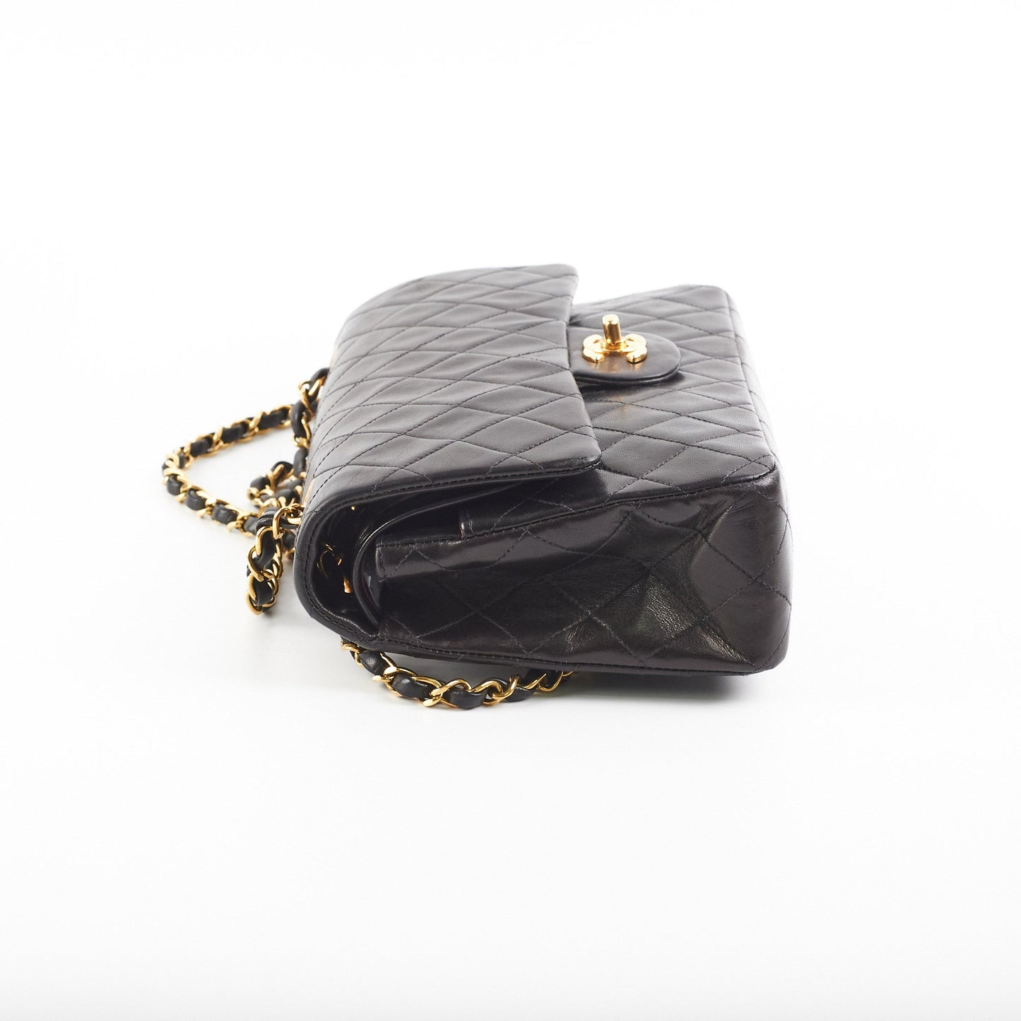 Chanel  Classic Medium/Large 24K Gold Black