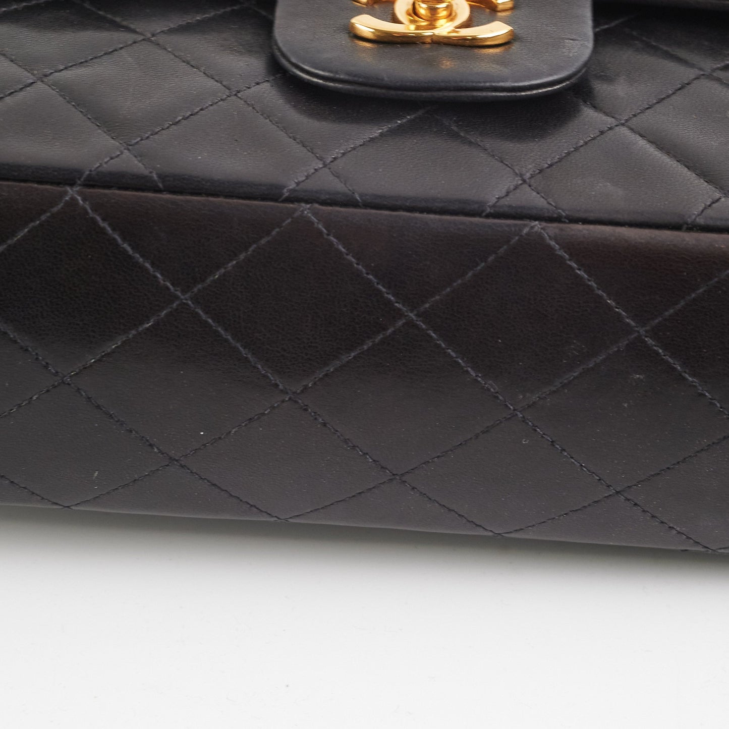 Chanel  Classic Medium/Large 24K Gold Black