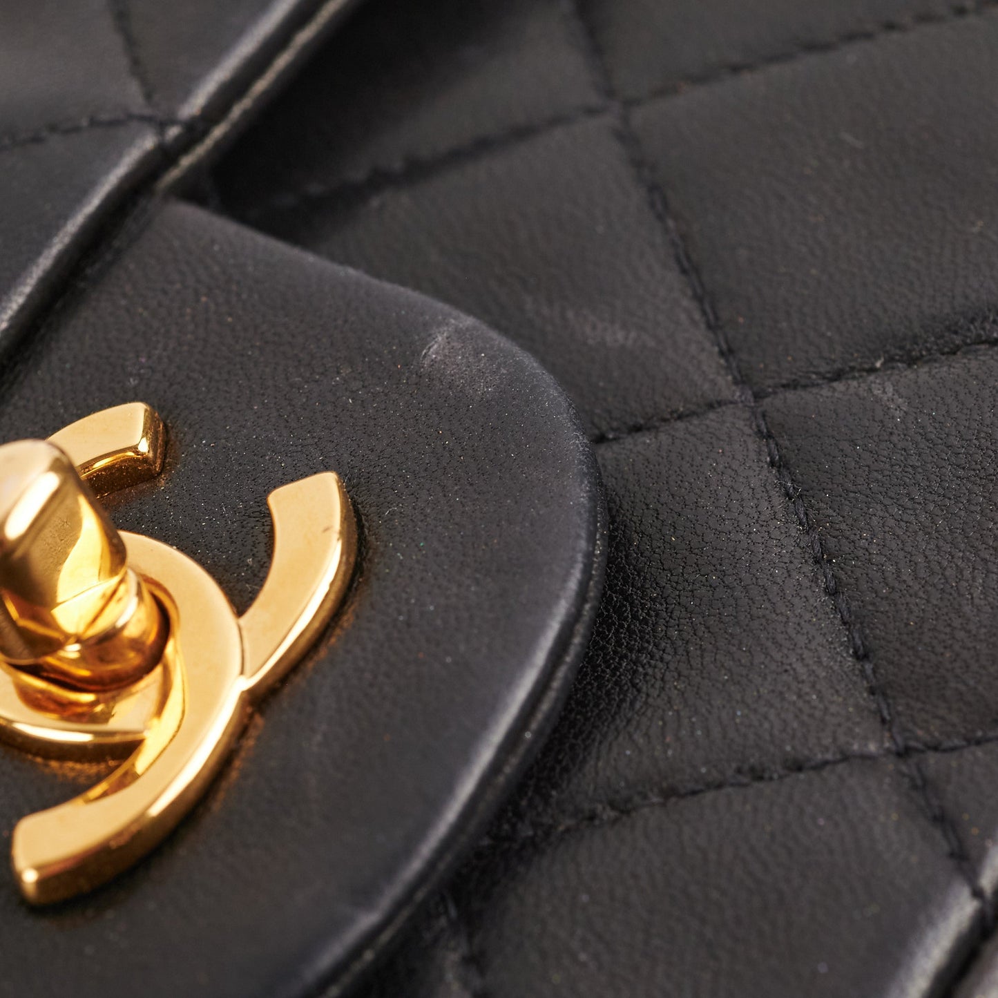 Chanel  Classic Medium/Large 24K Gold Black