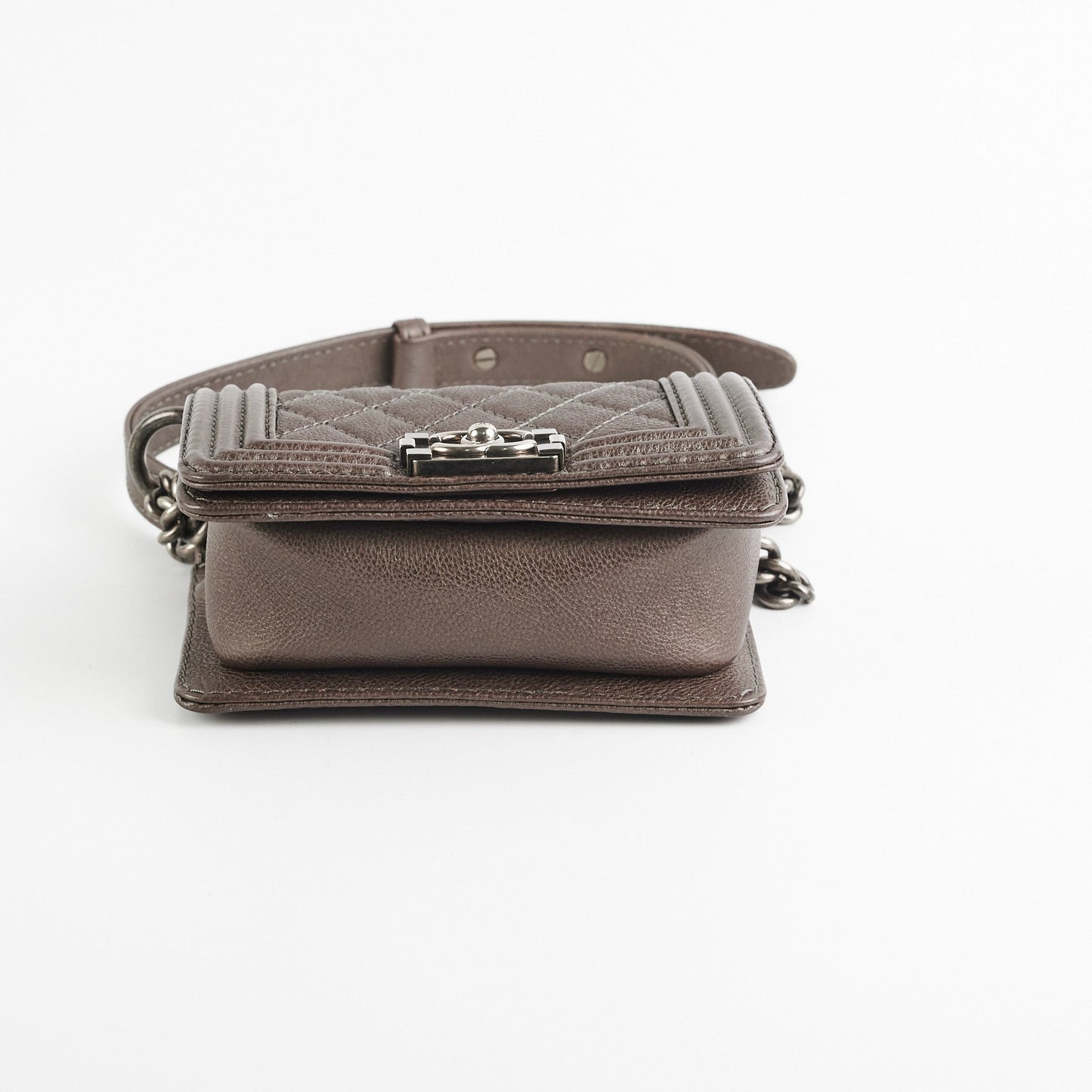 ITEM 23 - Chanel Super Mini Boy Grey Caviar