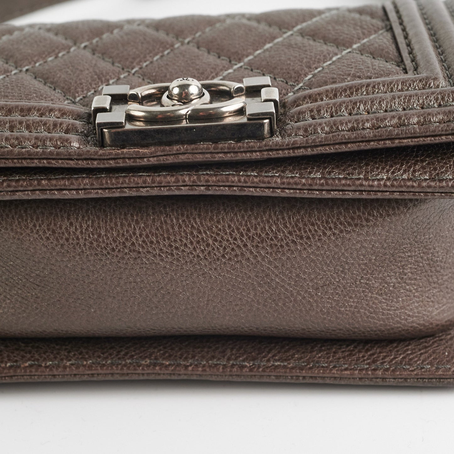 ITEM 23 - Chanel Super Mini Boy Grey Caviar