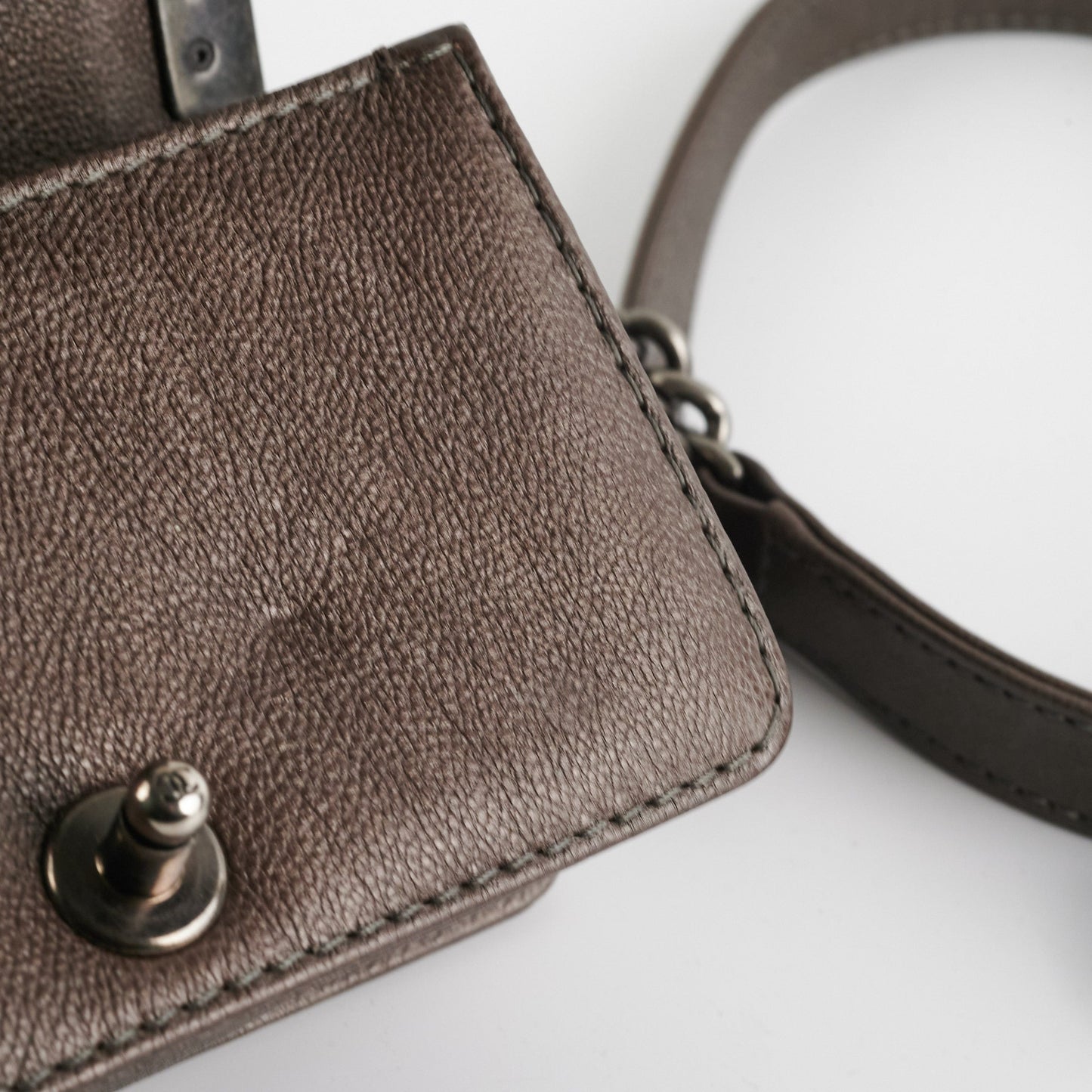 ITEM 23 - Chanel Super Mini Boy Grey Caviar