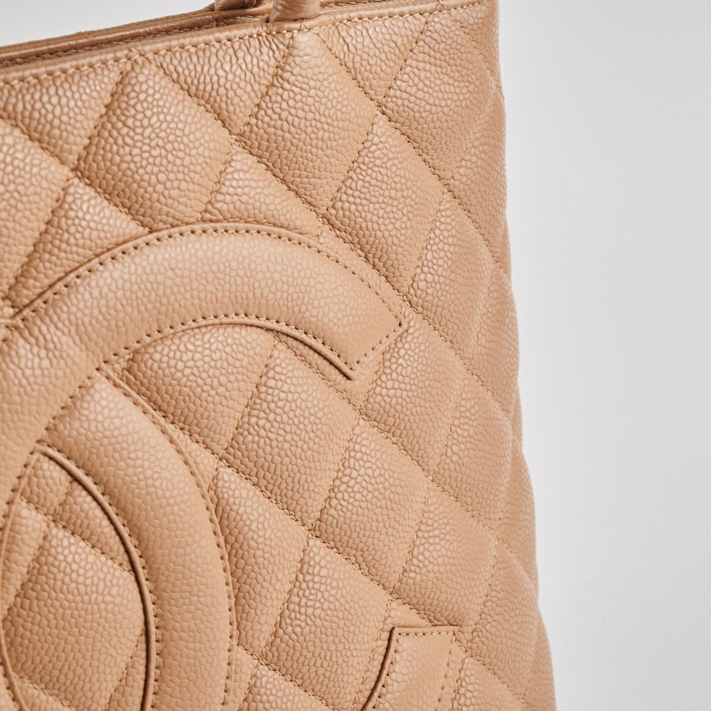 Chanel Medallion Beige Caviar