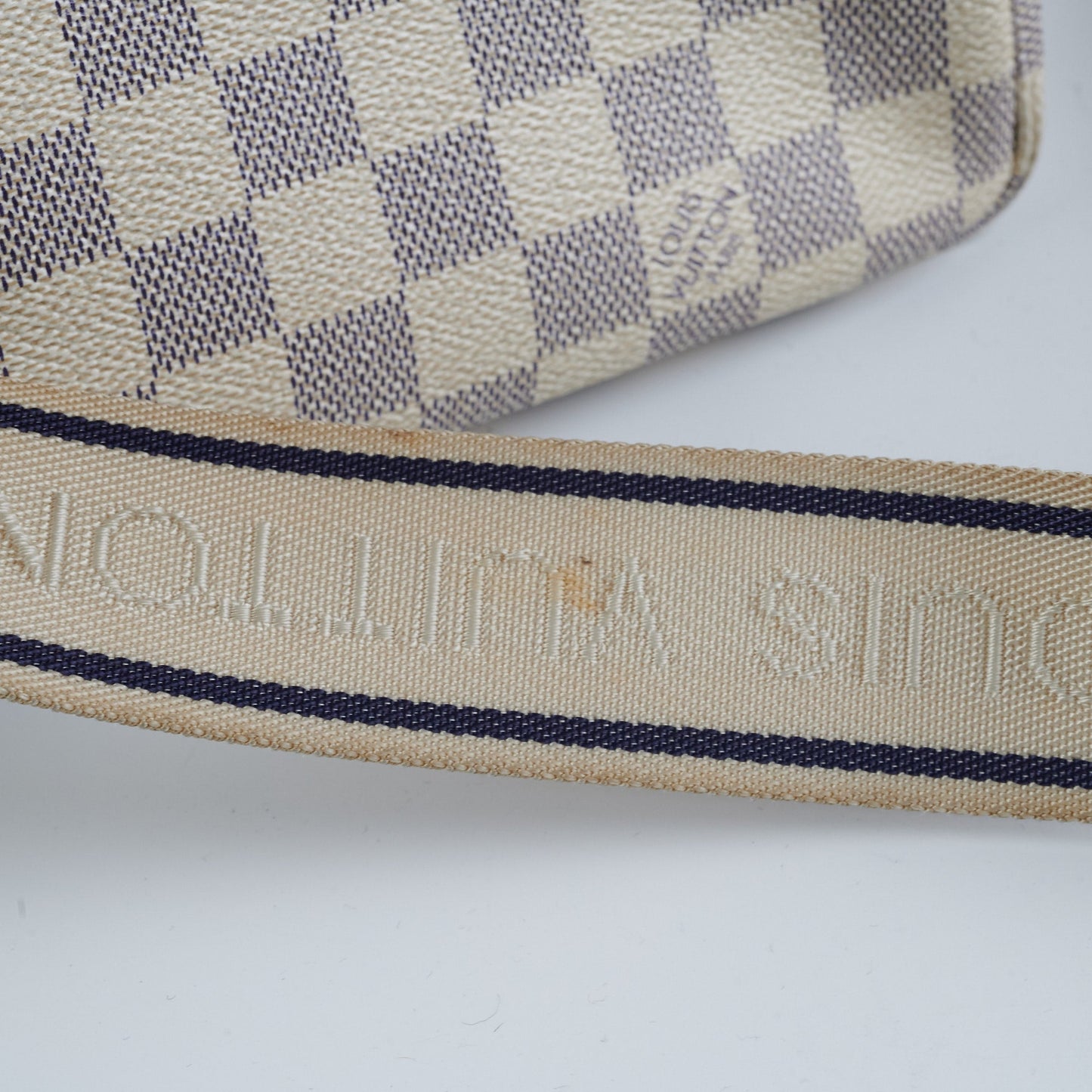 Louis Vuitton Naviglio Messenger Bag Damier Azur