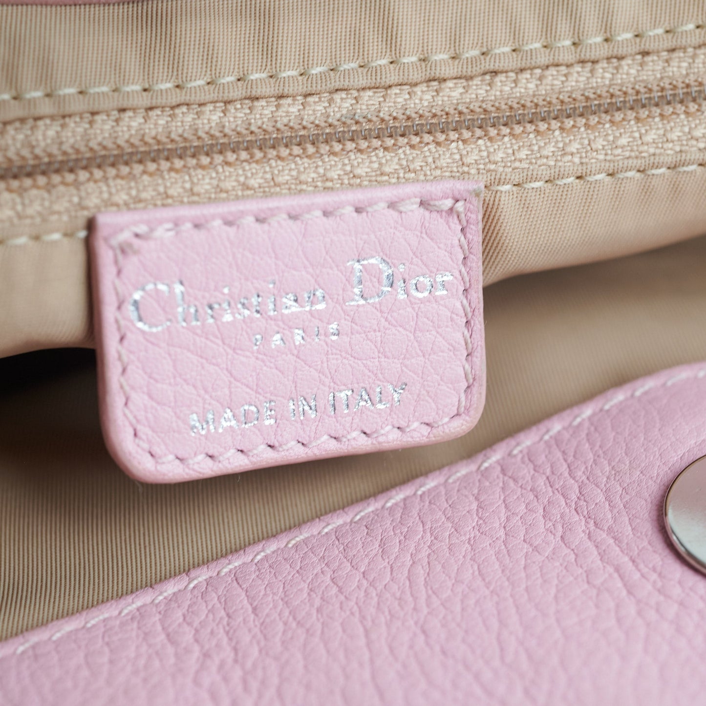 Dior Trotter Diorissimo Brown/Pink Shoulder Bag