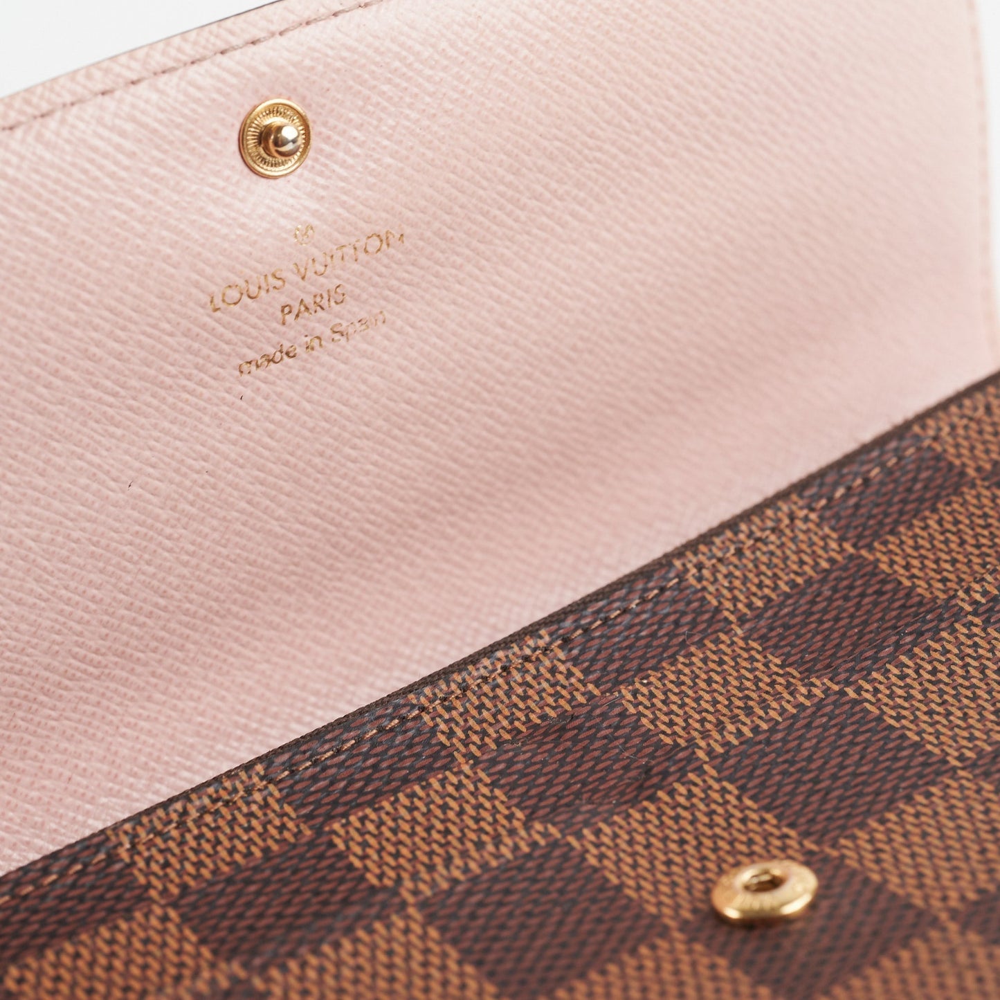 Louis Vuitton Emilie Long Wallet Damier Ebene