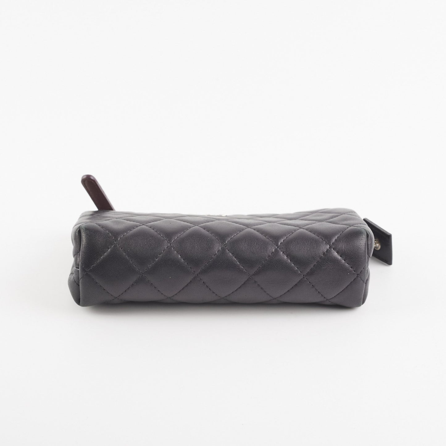 Chanel Black Pouch Cosmetic Bag Clutch Black