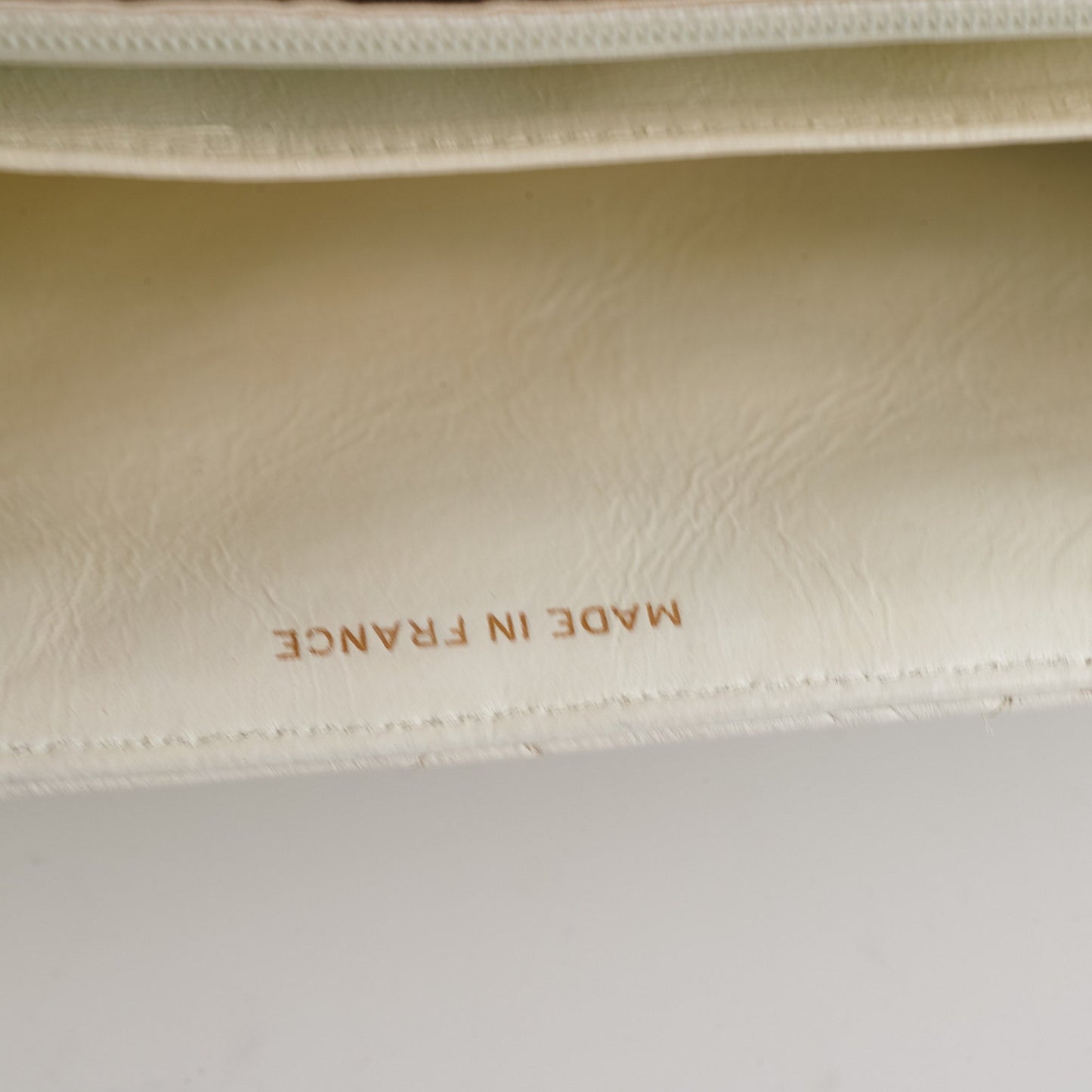 Chanel Quilted  Flap White 24K Gold
