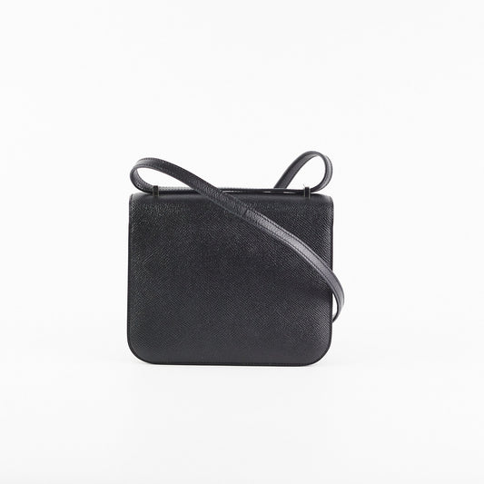 Hermes Constance 18 Epsom Black Stamp T (2015)