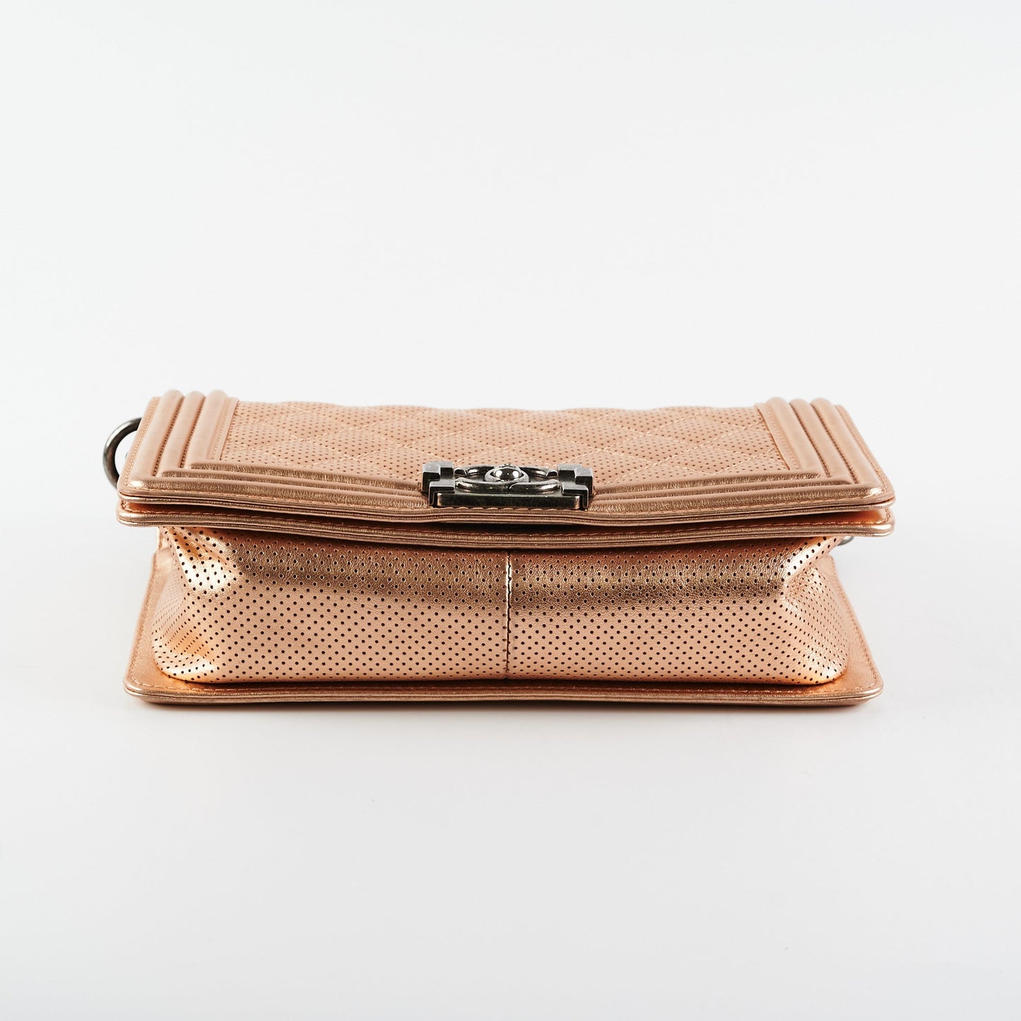 Chanel Boy Bag Perforated Rose Gold