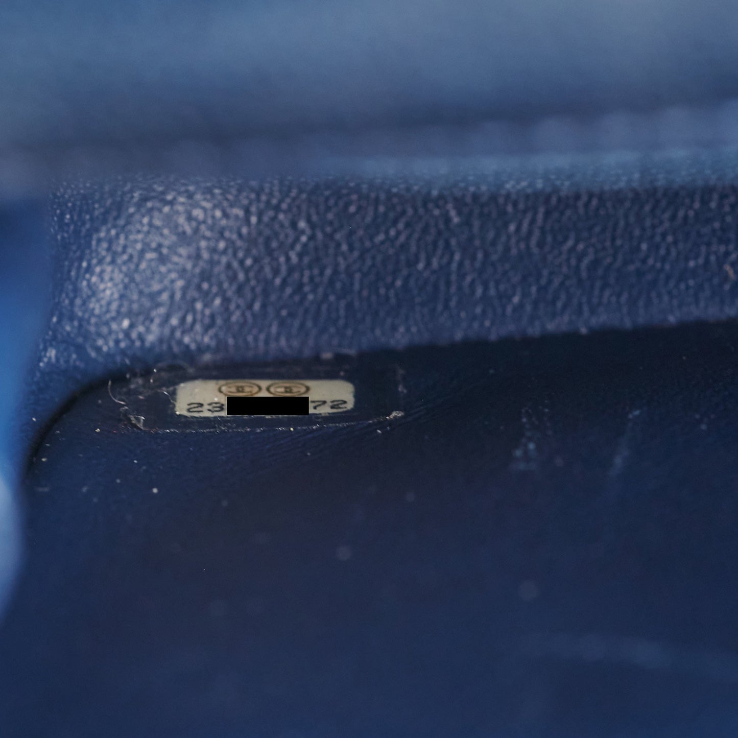 Chanel Mini Rectangular Blue Caviar