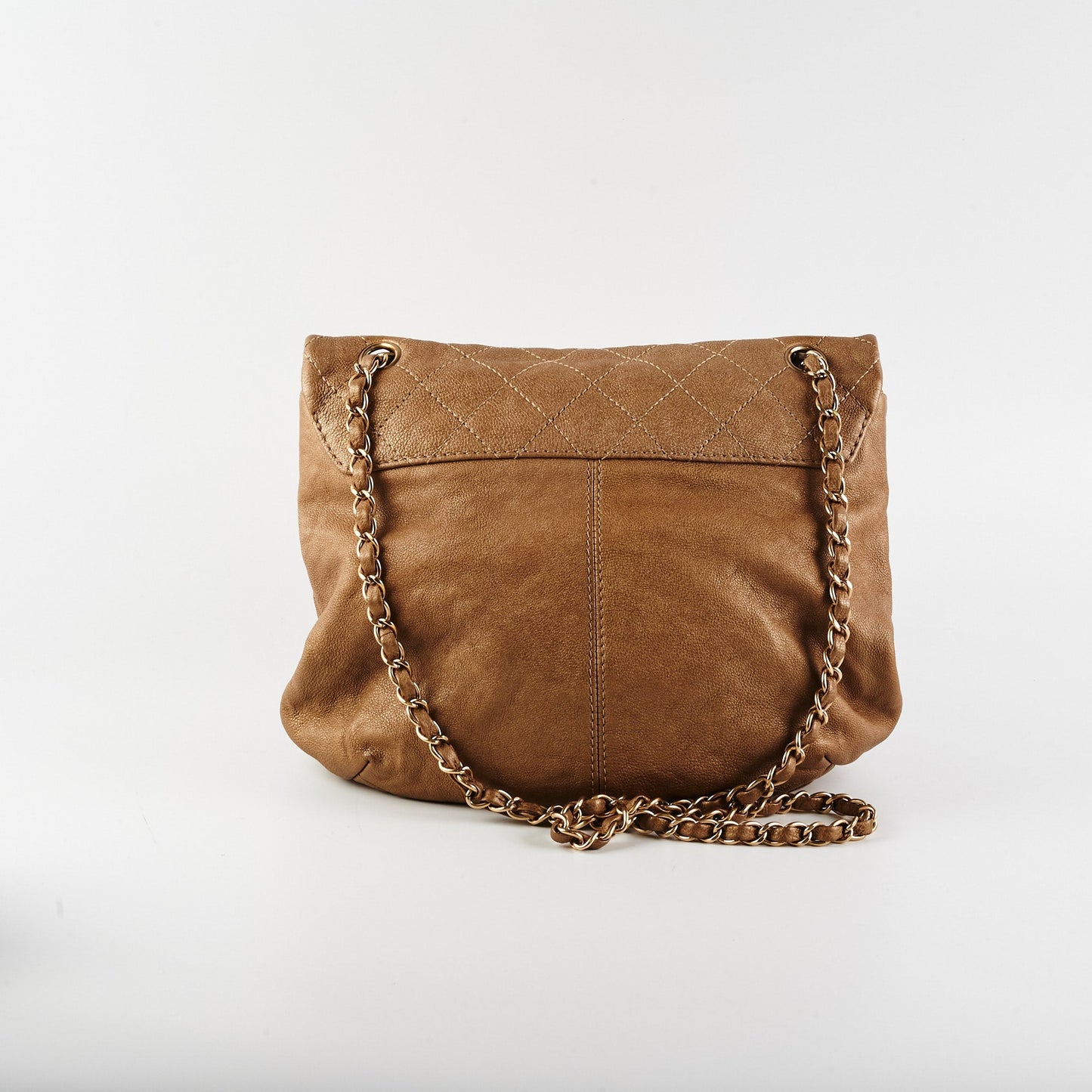 Chanel Shoulder Flap Bag Sand