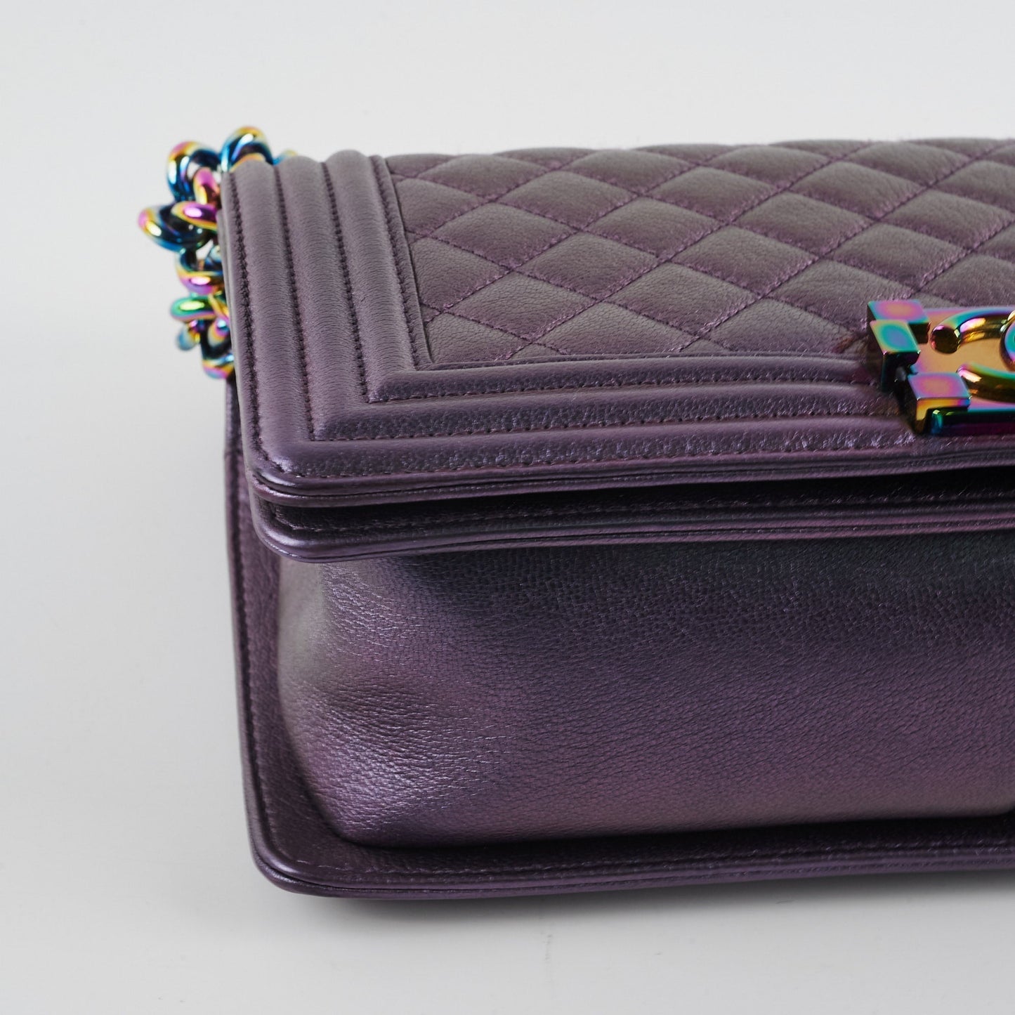 ITEM 26 - Chanel Quilted Mermaid Old medium Boy