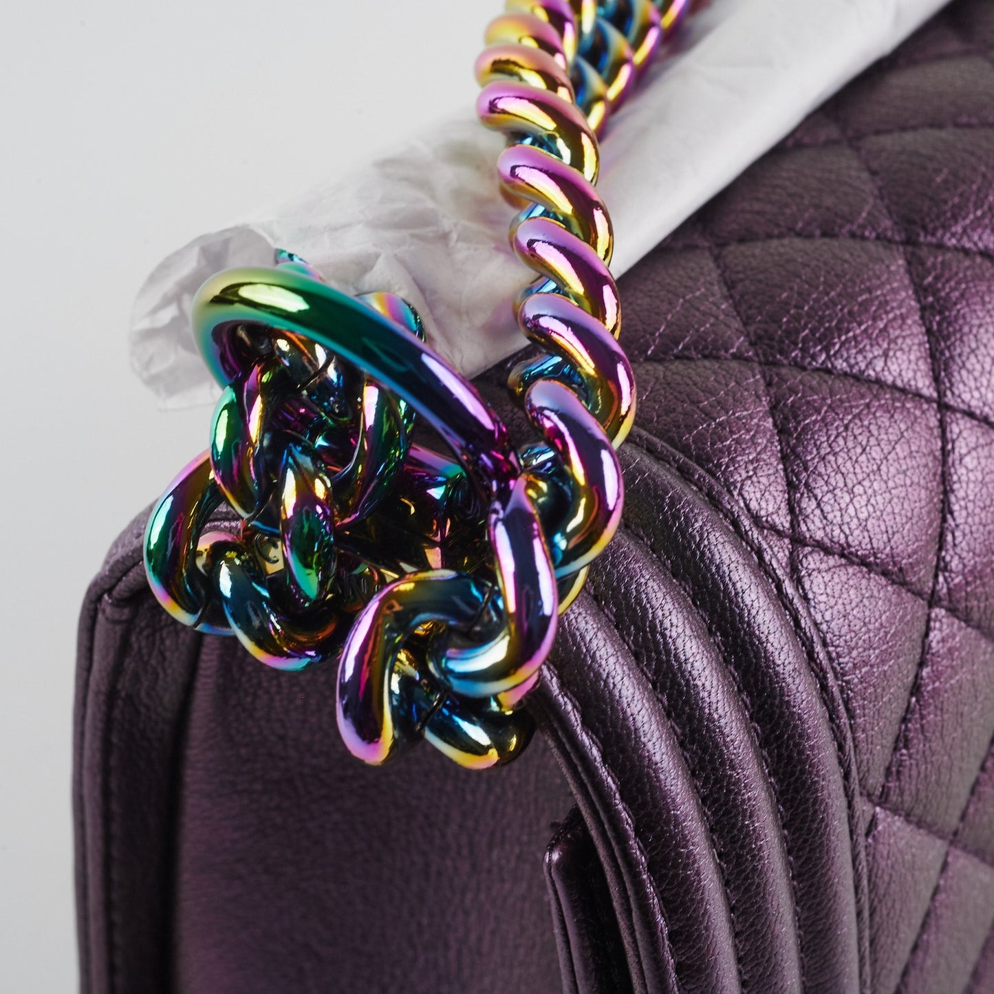 ITEM 26 - Chanel Quilted Mermaid Old medium Boy