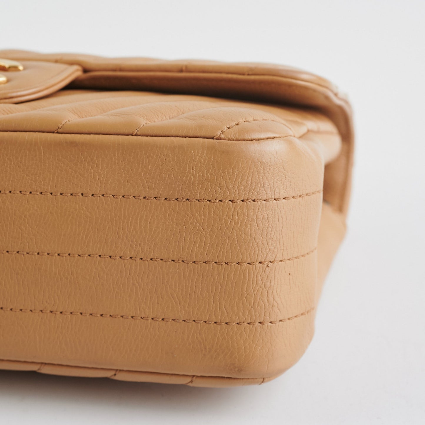 Chanel Cuba Chevron Rectangular Mini Flap Beige
