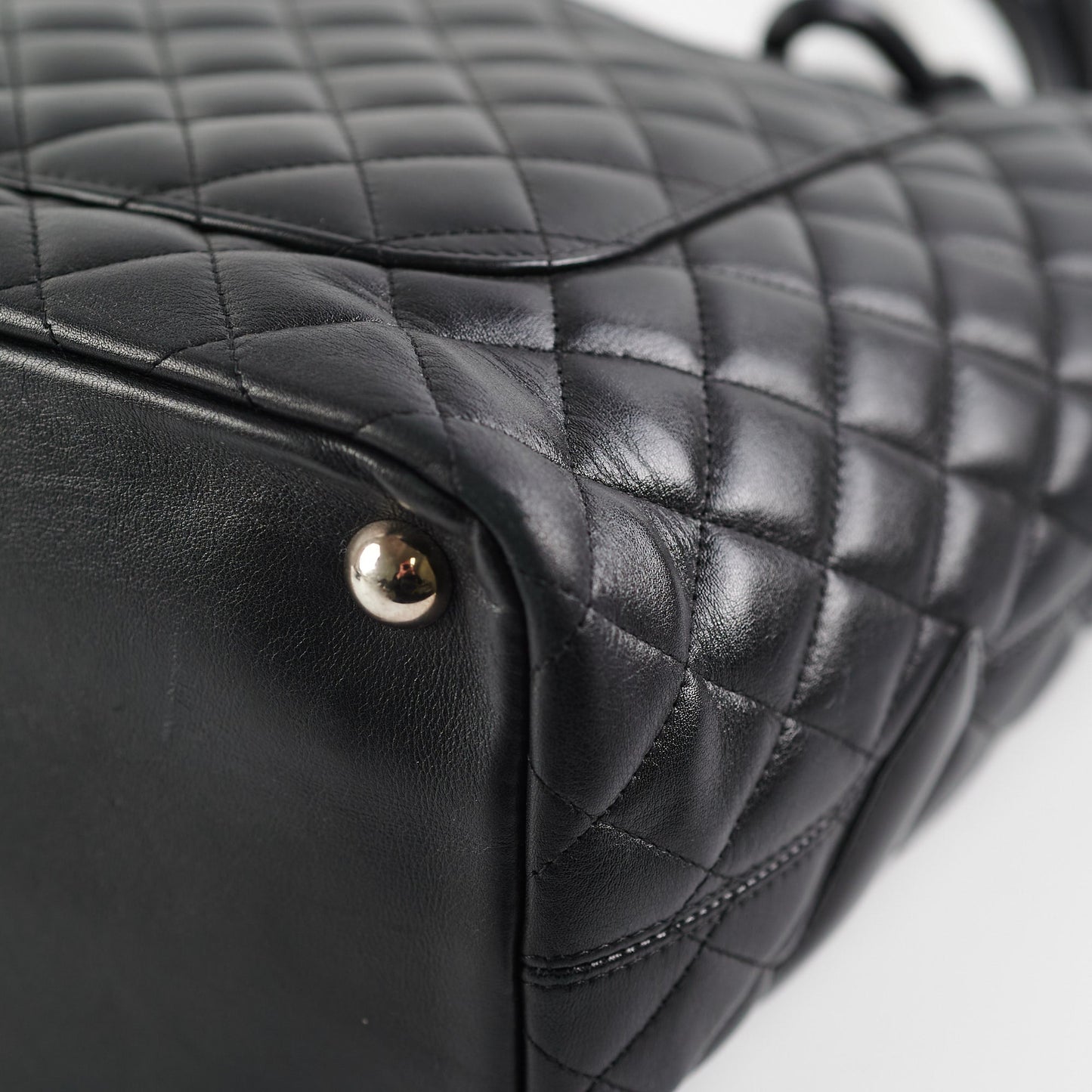 Chanel Cambon Black Lambskin Tote