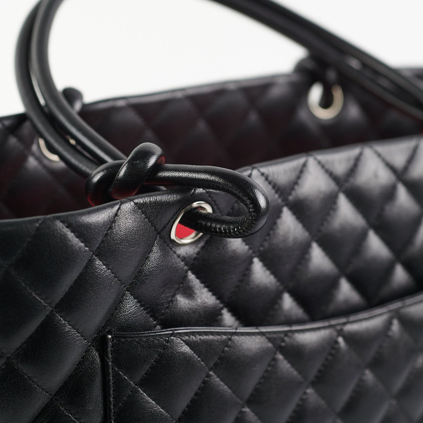 Chanel Cambon Black Lambskin Tote
