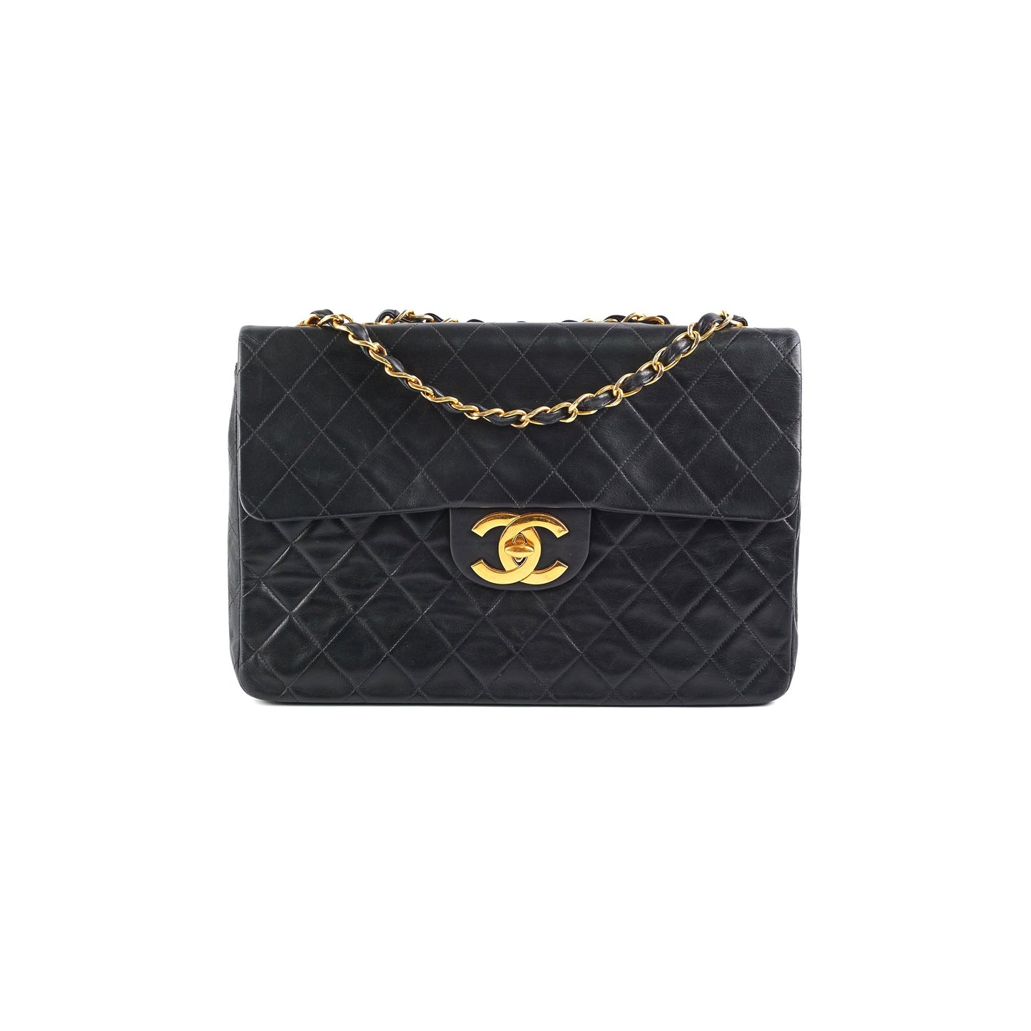 Chanel  Maxi Jumbo Black 24K Gold