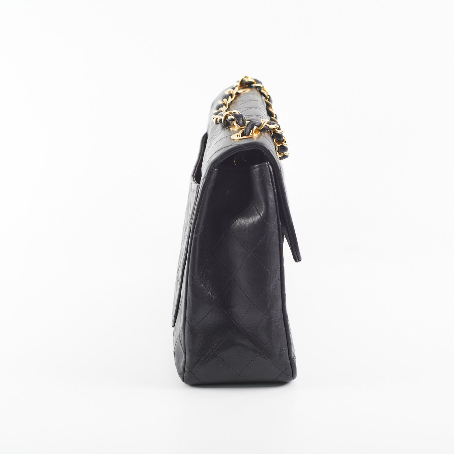 Chanel  Maxi Jumbo Black 24K Gold