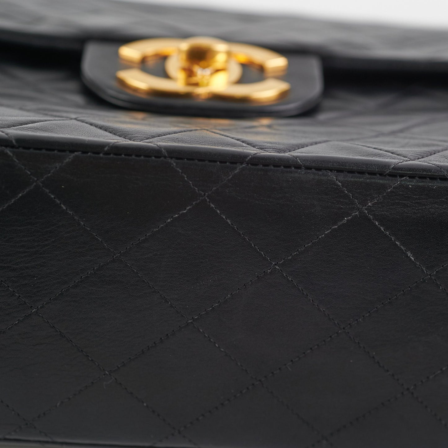 Chanel  Maxi Jumbo Black 24K Gold